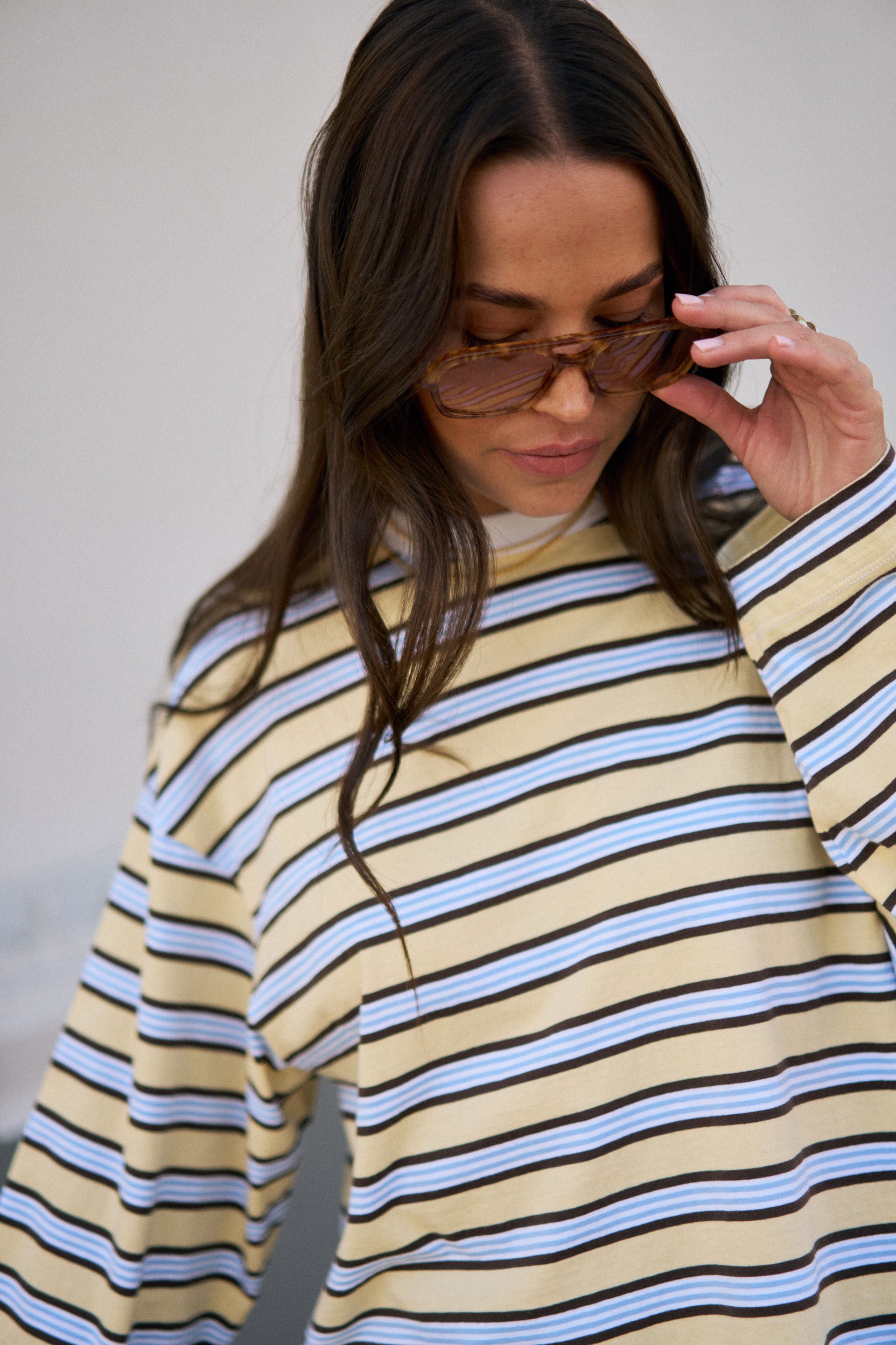 Ceres Life | Beau Long Sleeve Slouchy Tee - Butter