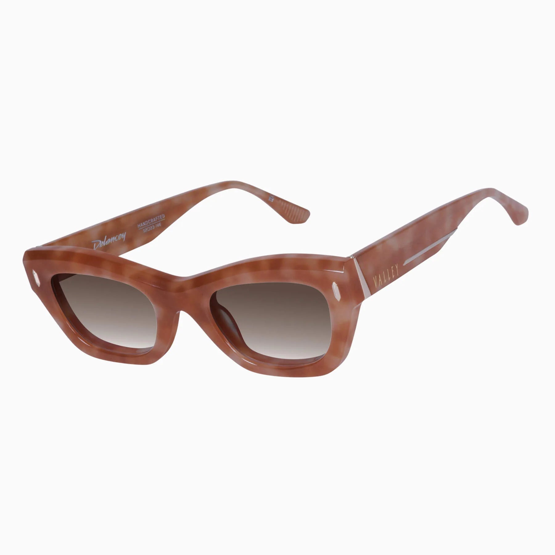 Valley | Delancey - Pastel Tort w. Gold Metal / Brown Gradient Lens