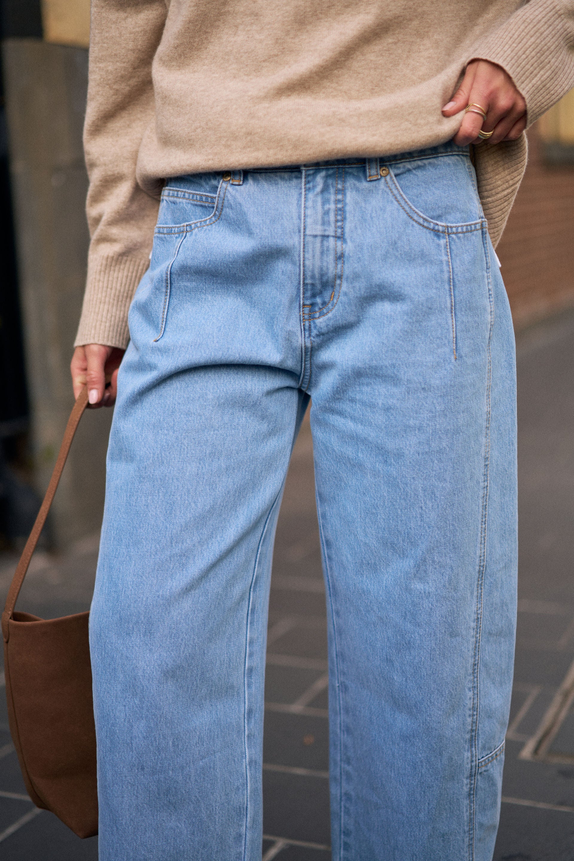 Ceres Life | Demi Barrel Jean - Vintage Blue