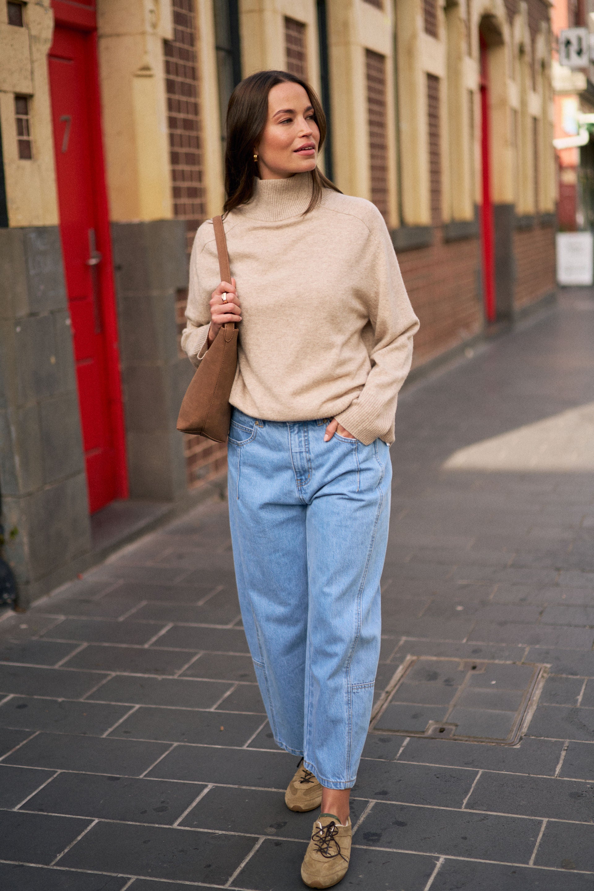 Ceres Life | Demi Barrel Jean - Vintage Blue