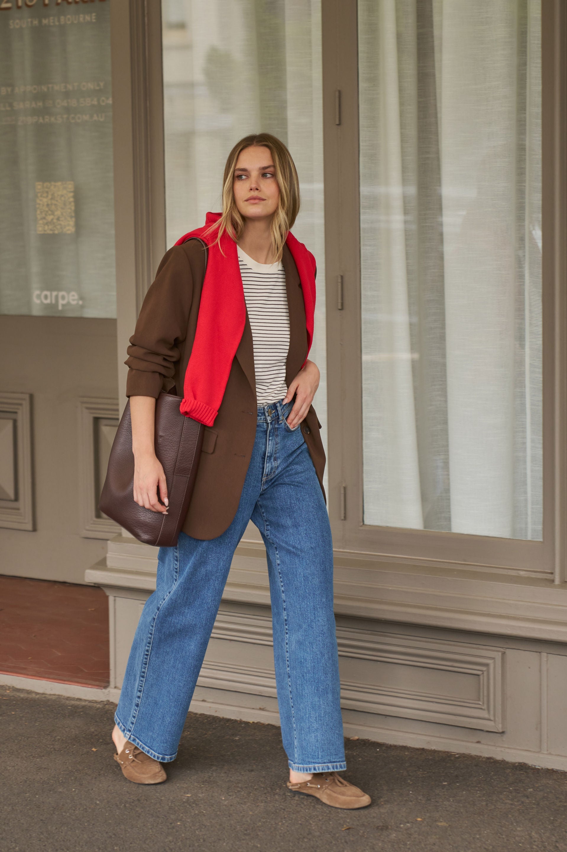 Ceres Life | Evie Wide Leg Jean - Fresh Indigo