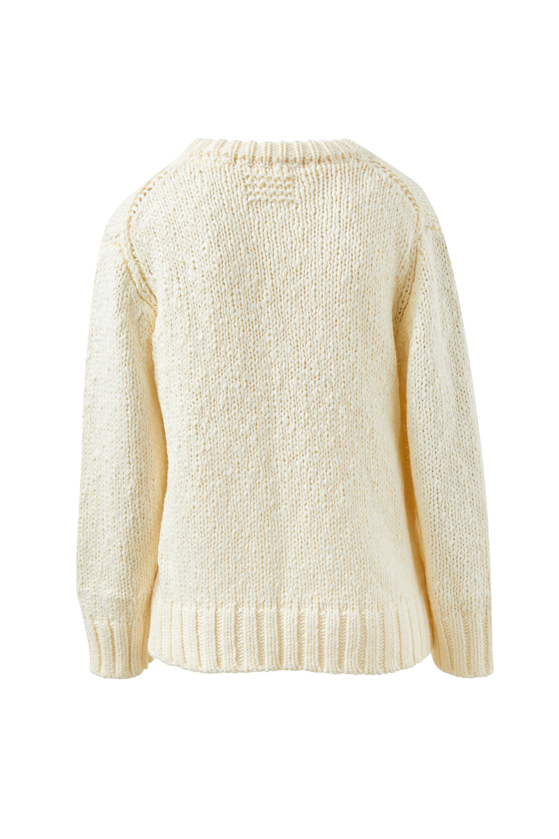 Ceres Life | Sage Chunky Knit Crew - Marshmellow