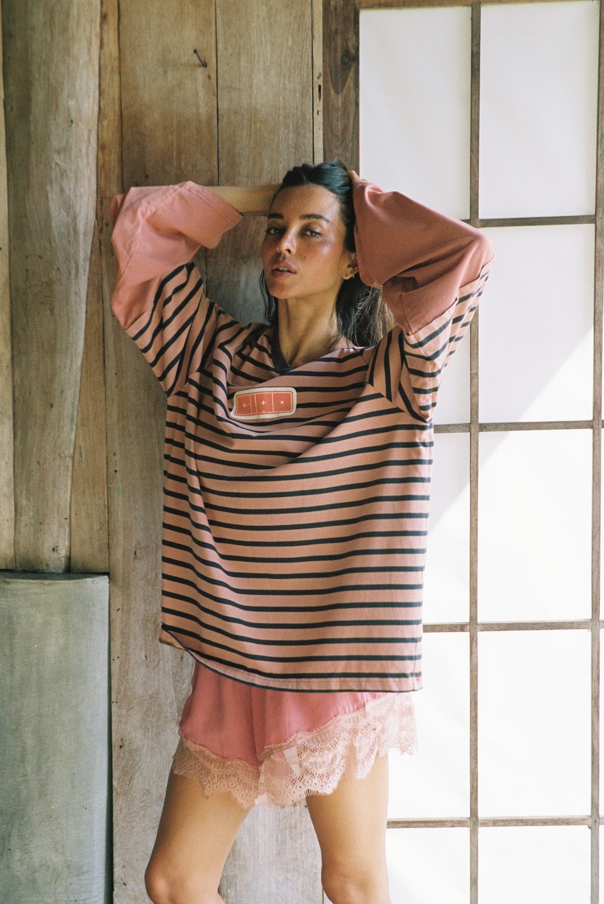 Ciao Ciao Vacation | Double Trouble LS Tee - Pink