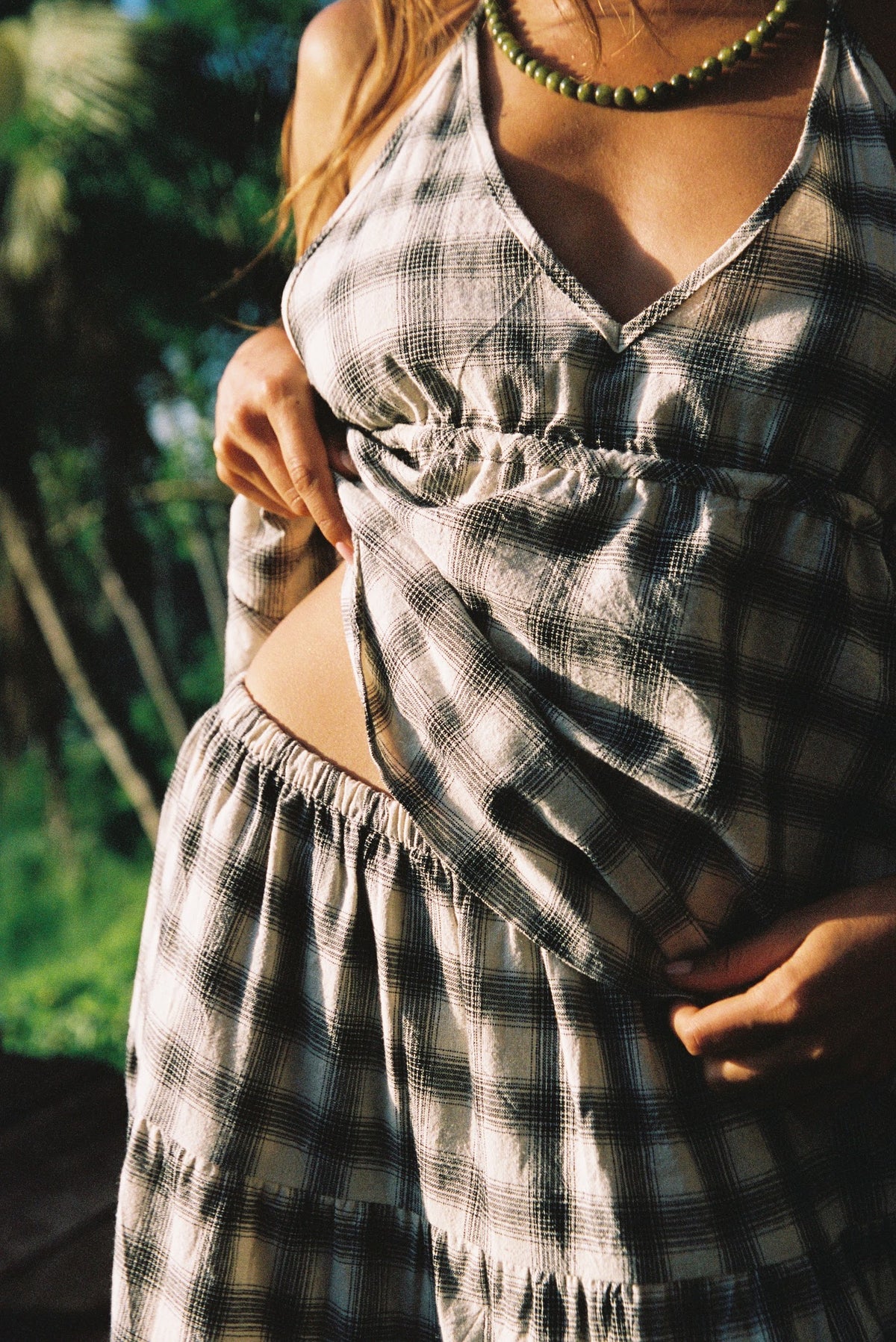 Sonder Check Tier Skirt