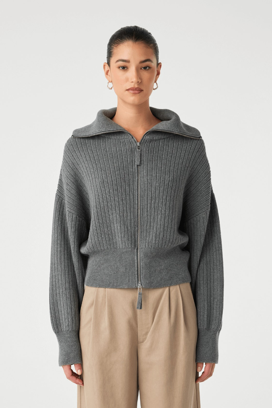Arcaa Movement | Quincy Zip Sweater - Graphite