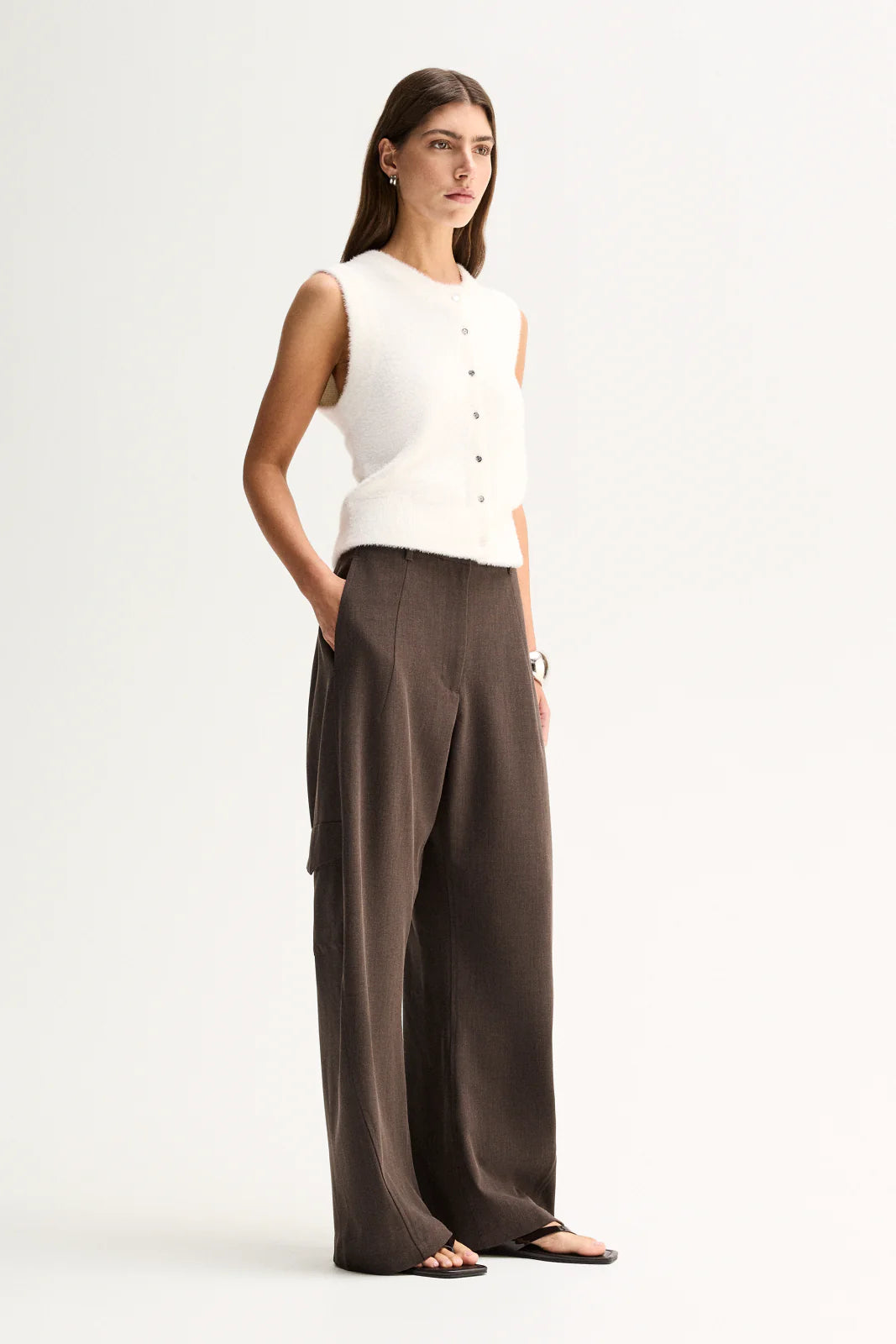 Elka Collective | Dune Knit Cardigan - White