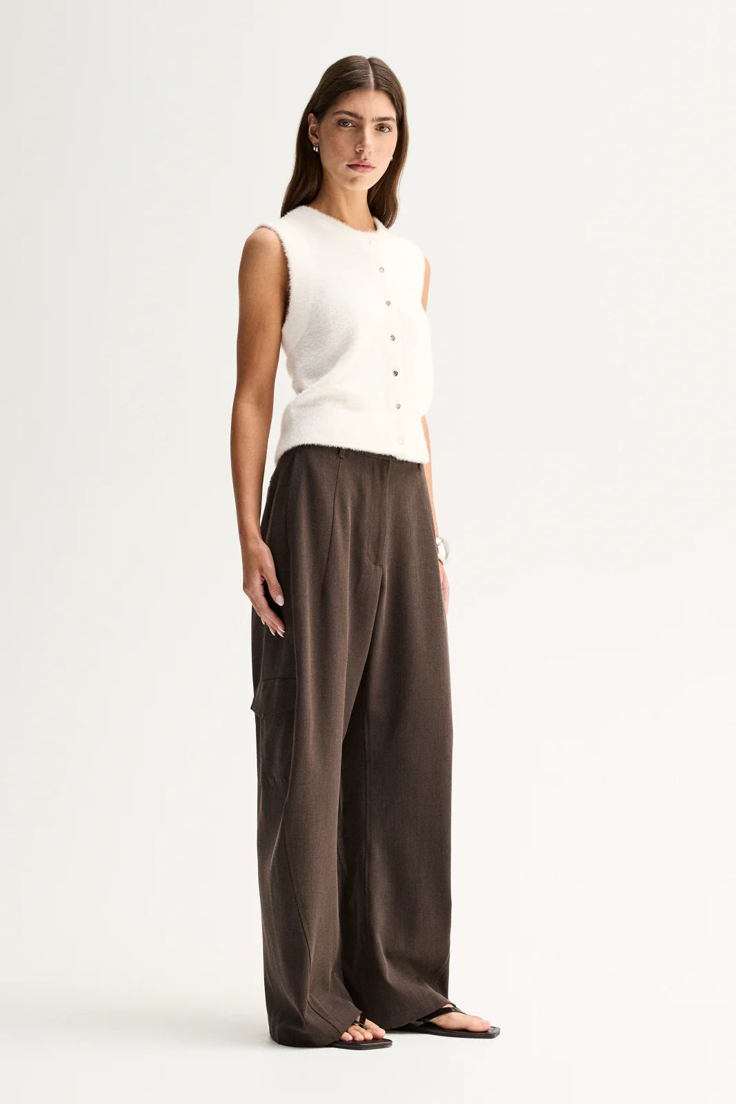 Elka Collective | Dune Knit Cardigan - White