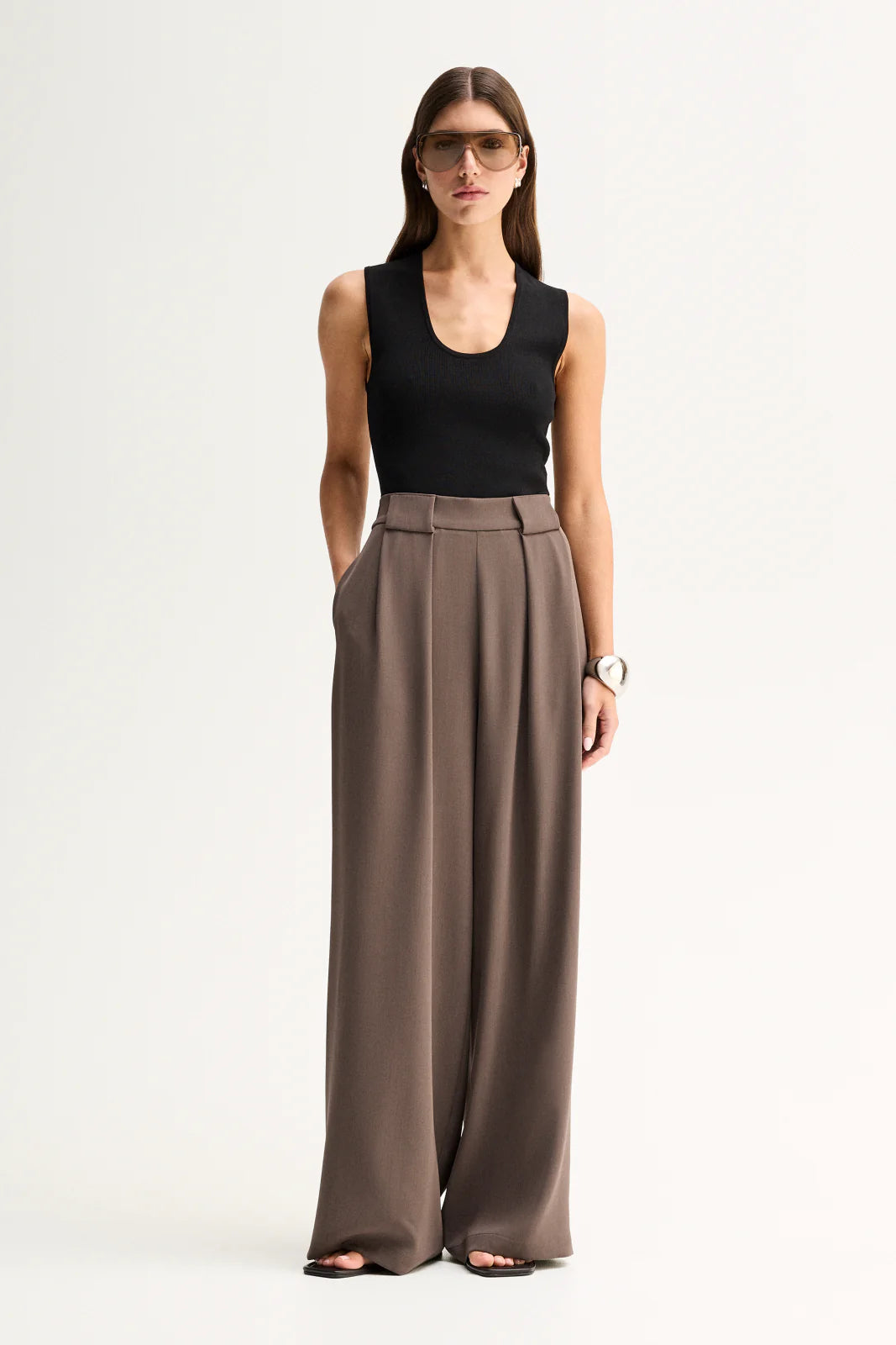 Elka Collective | Fleur Pant - Taupe