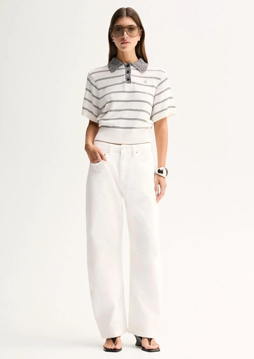 Elka Collective | Harley Knit Tee - White