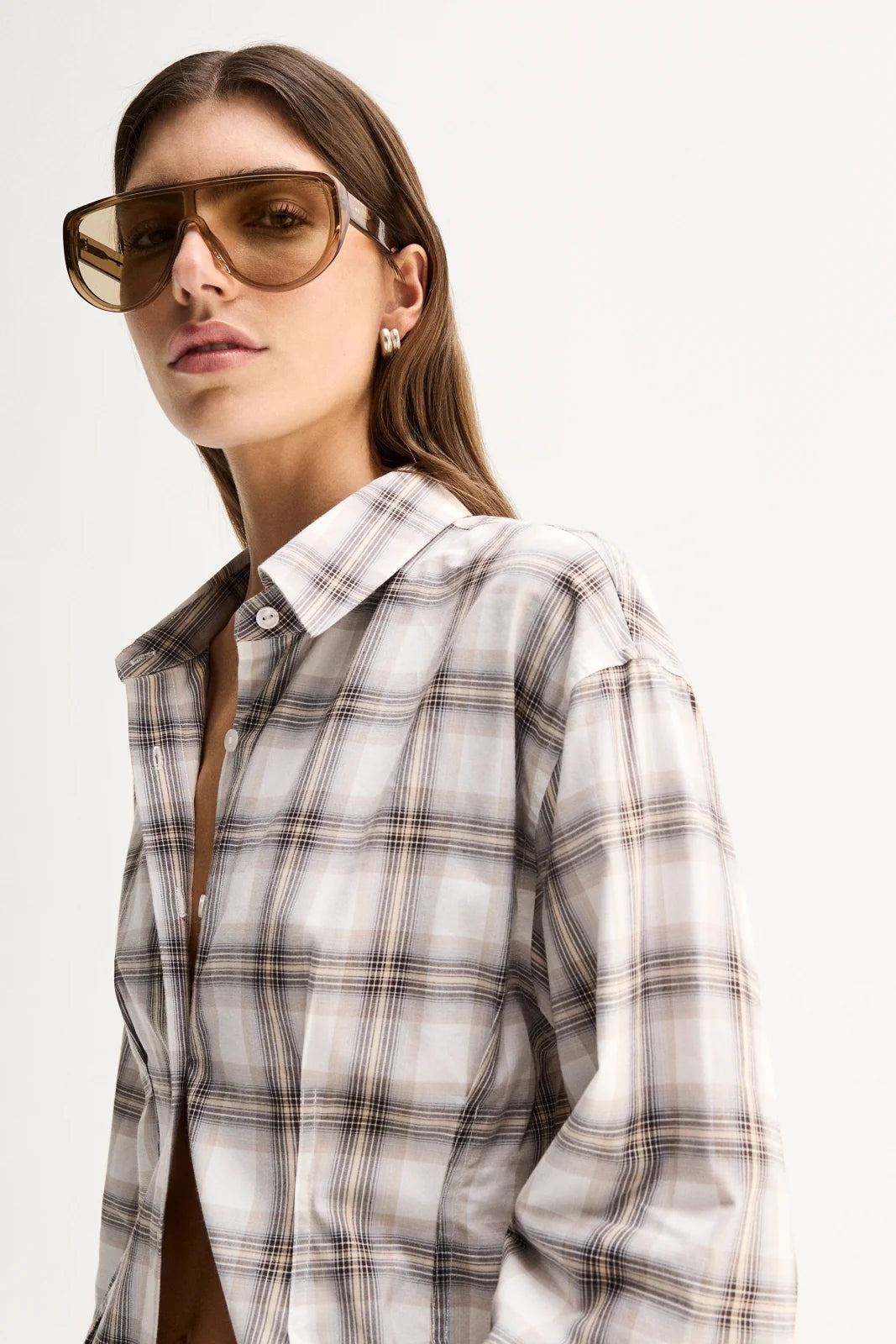 Elka Collective | Heather Shirt - White Check