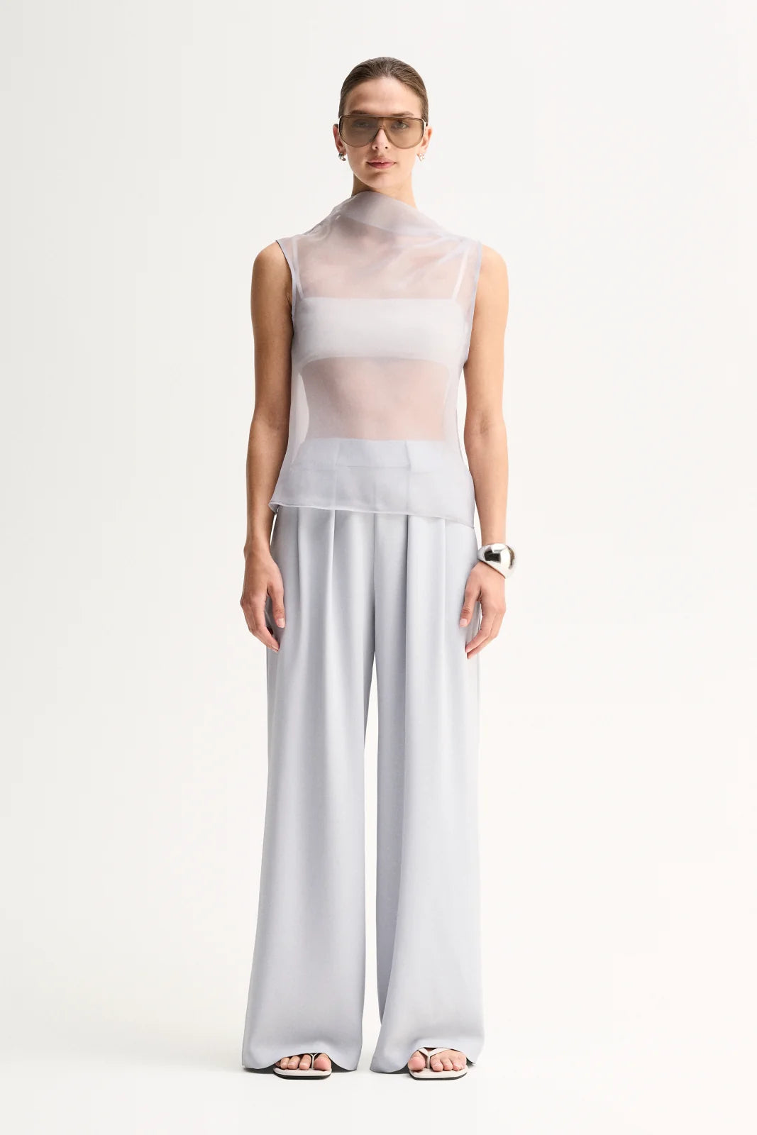 Elka Collective | Hopkins Sheer Top - Seamist