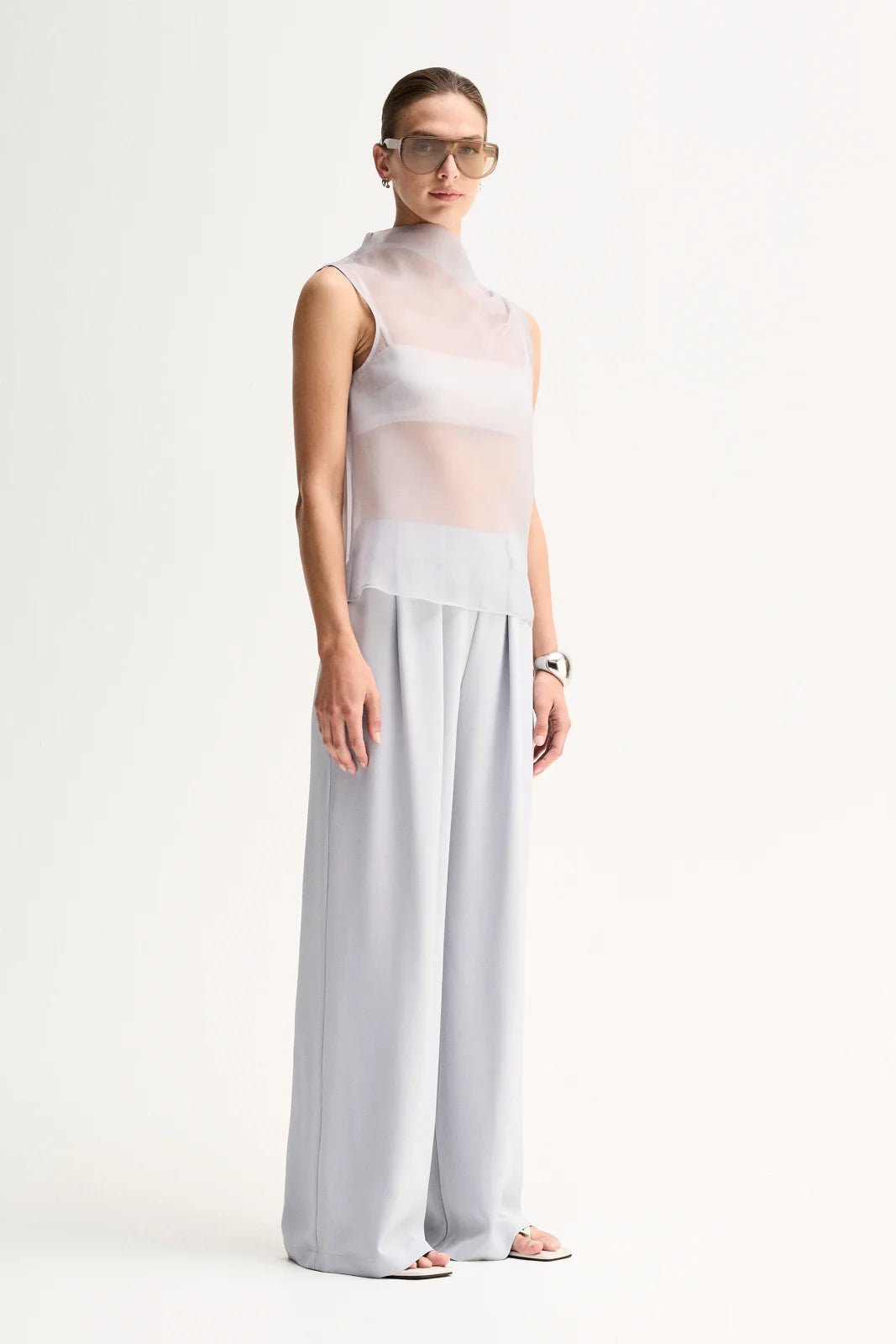 Elka Collective | Hopkins Sheer Top - Seamist