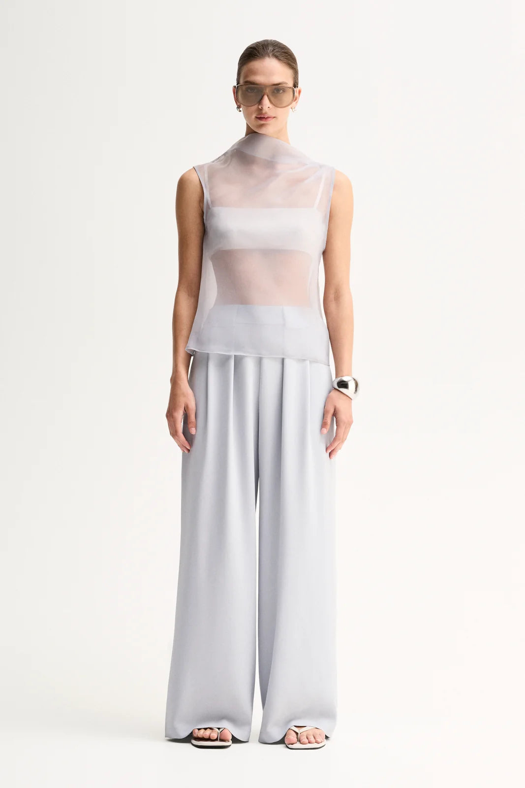 Elka Collective | Hopkins Sheer Top - Seamist