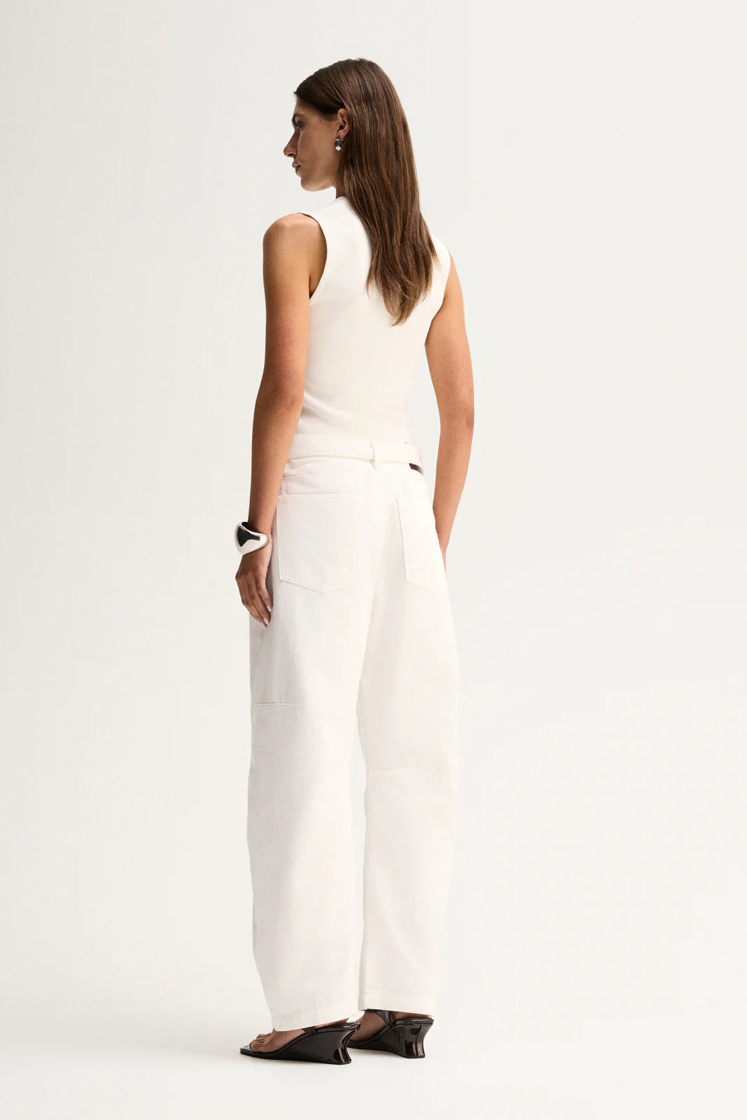 Elka Collective | Mayfield Denim Pant - Ivory