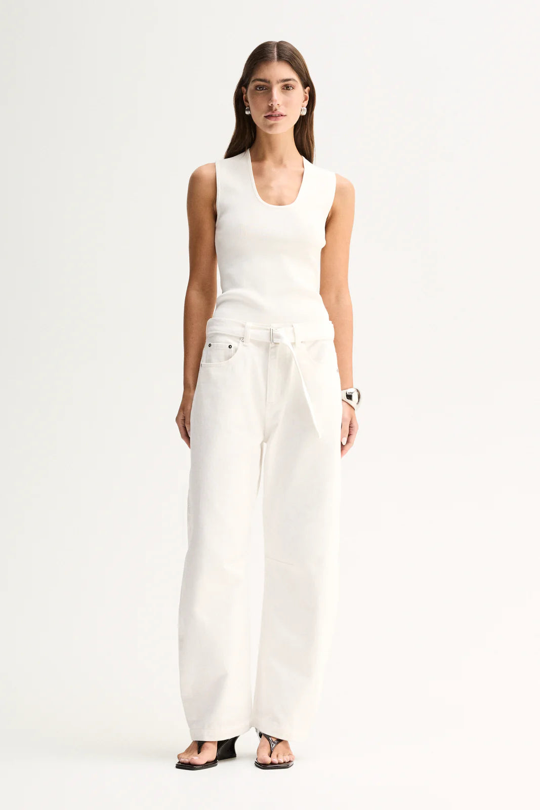 Elka Collective | Mayfield Denim Pant - Ivory