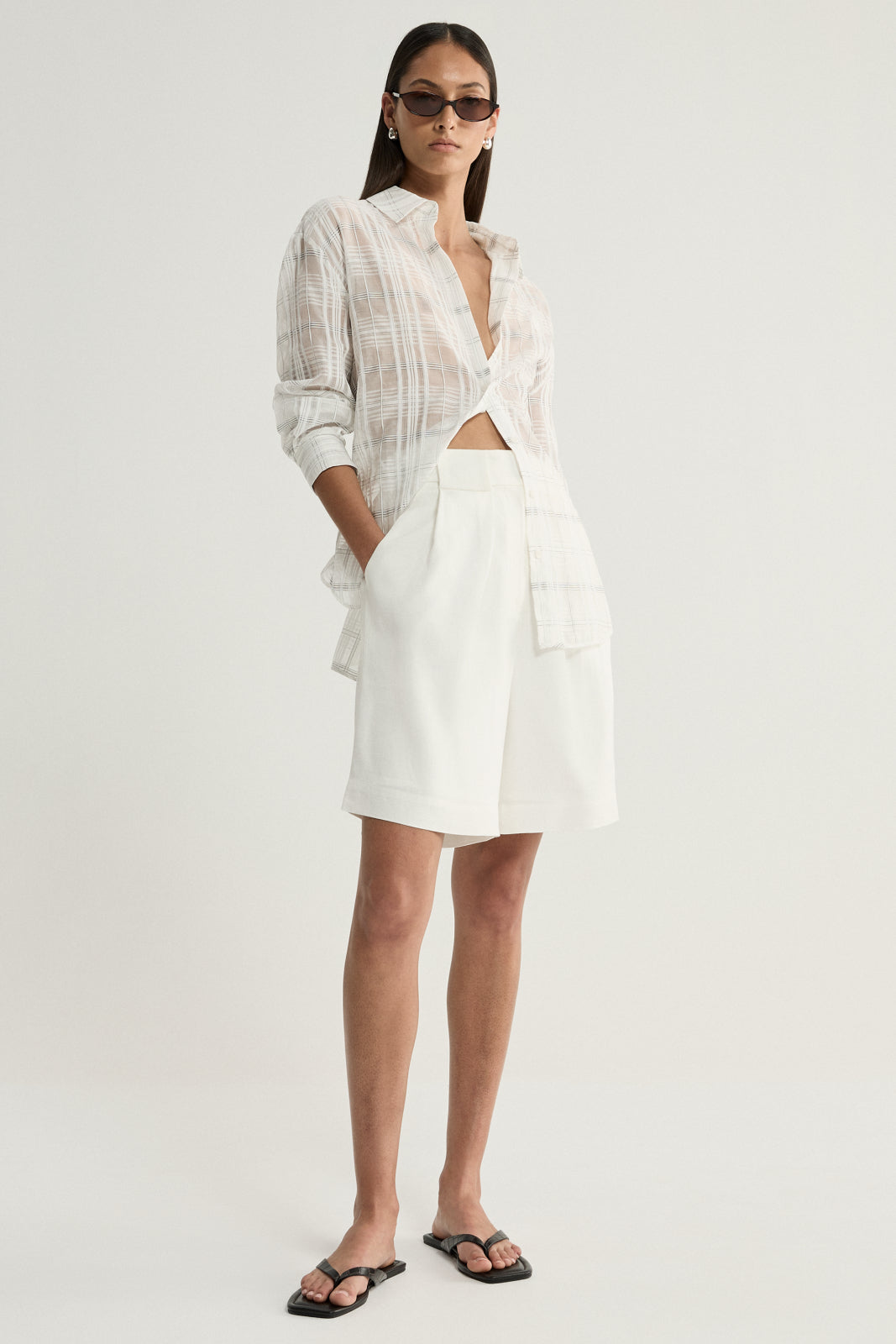 Elka Collective | Onyx Shirt - White Check