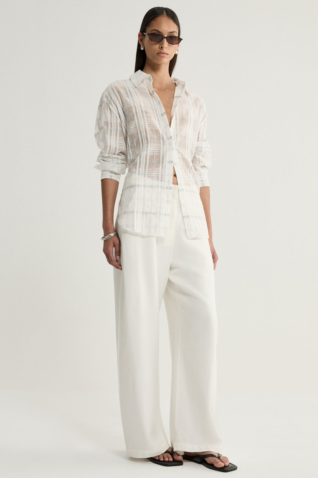 Elka Collective | Onyx Shirt - White Check