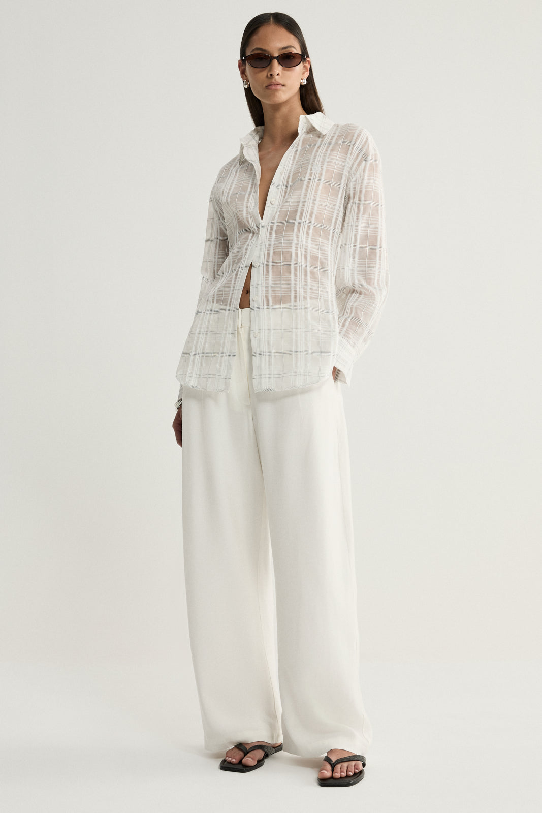 Elka Collective | Onyx Shirt - White Check