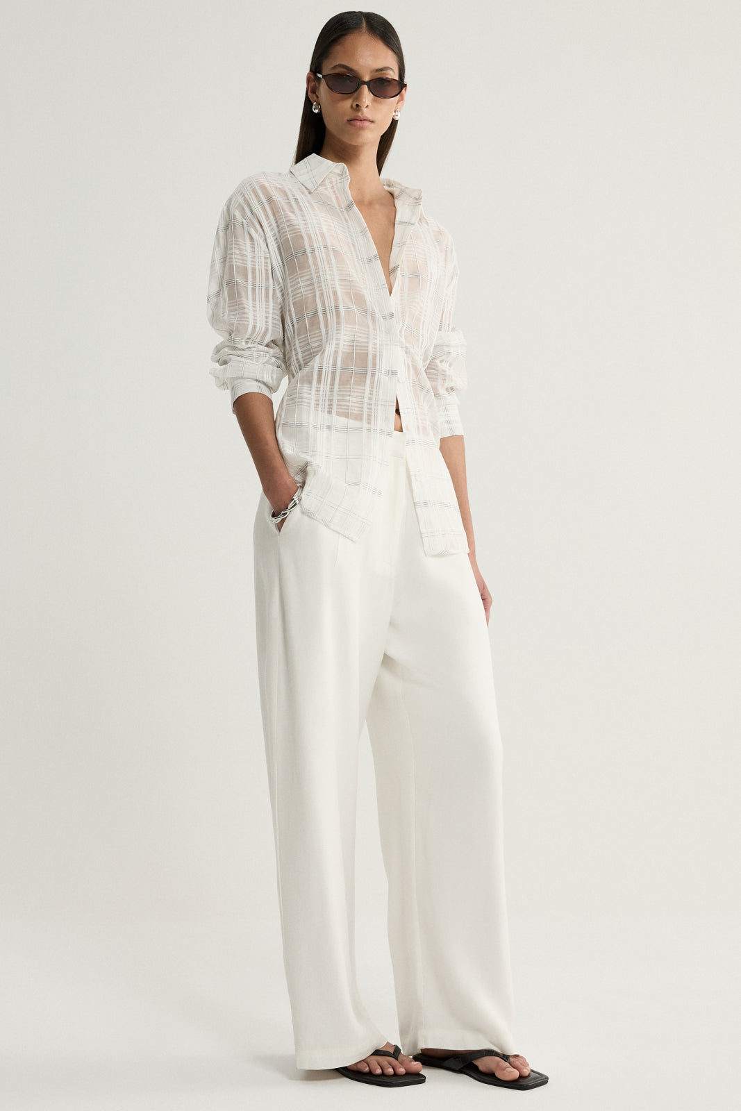 Elka Collective | Onyx Shirt - White Check