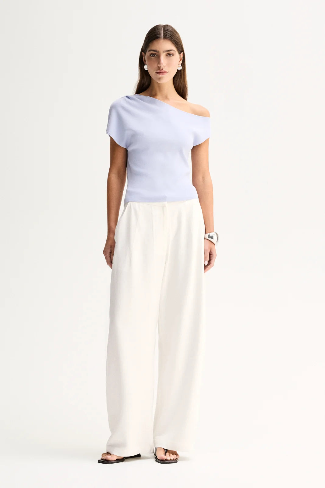 Elka Collective | Talia Knit Top - Pale Blue