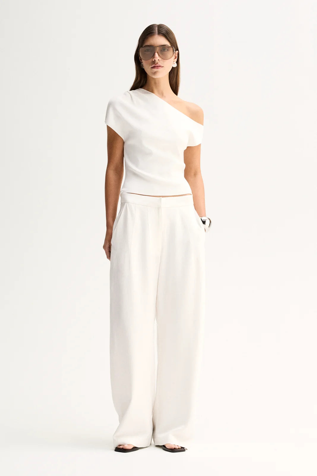 Elka Collective | Talia Knit Top - White