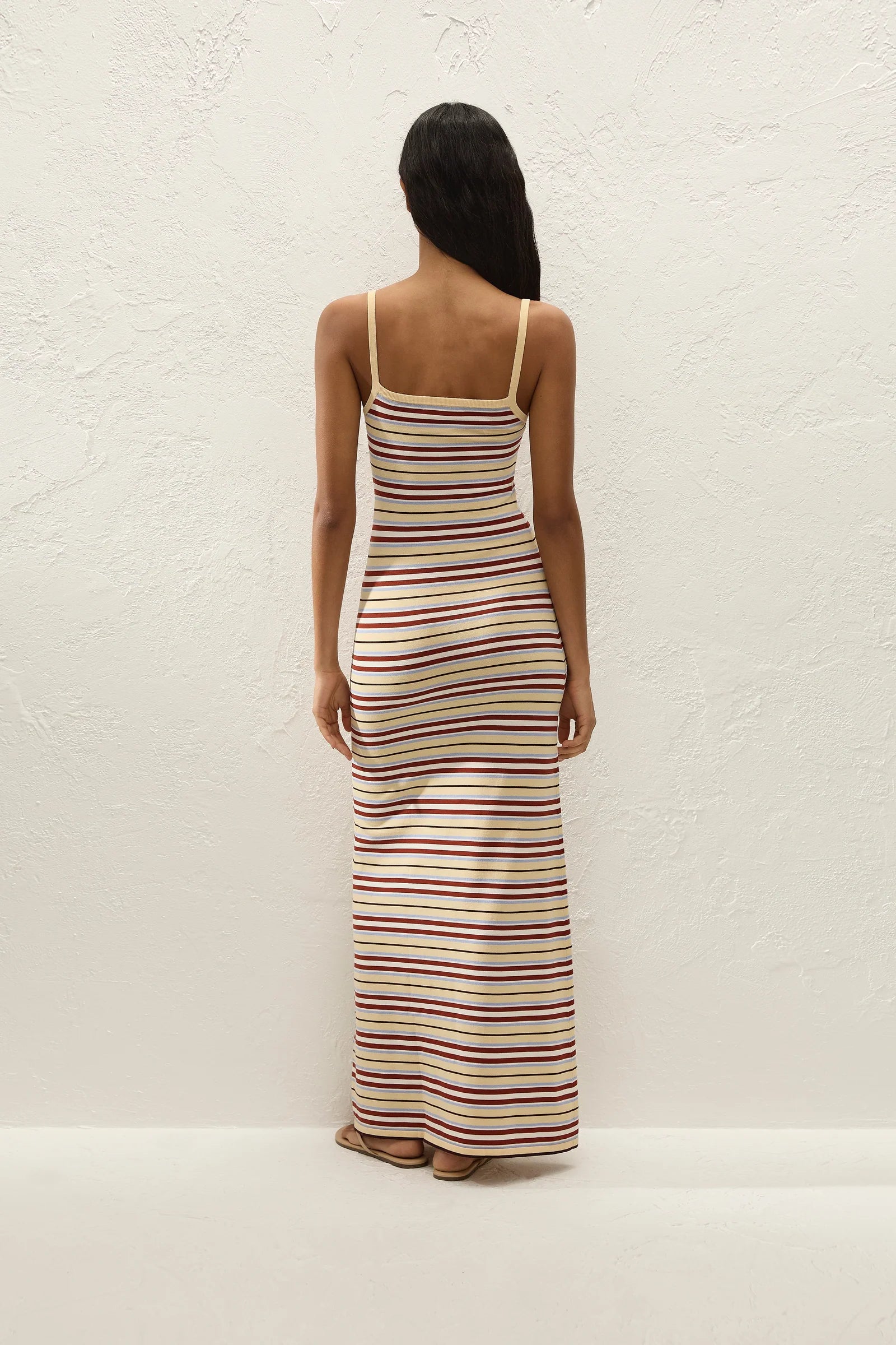 Faithfull The Brand | Doris Midi Dress - Cila Stripe Butter
