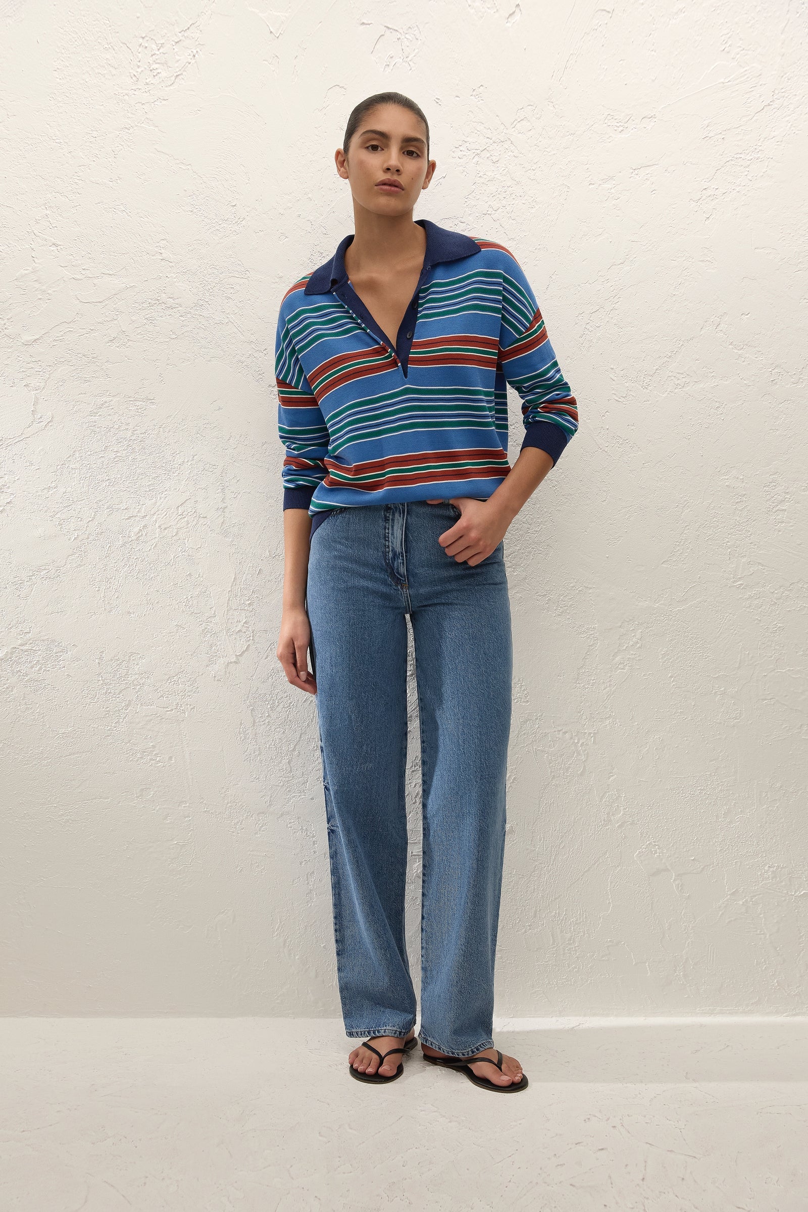 Faithfull The Brand | Harlow Oversized Polo - Juan Stripe