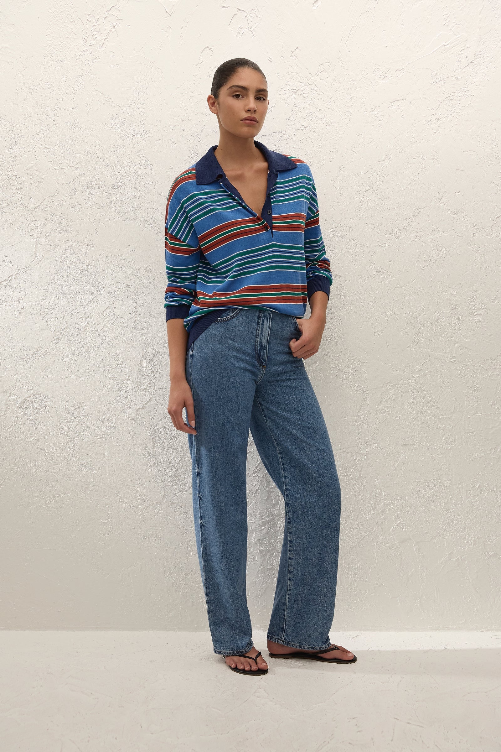 Faithfull The Brand | Harlow Oversized Polo - Juan Stripe