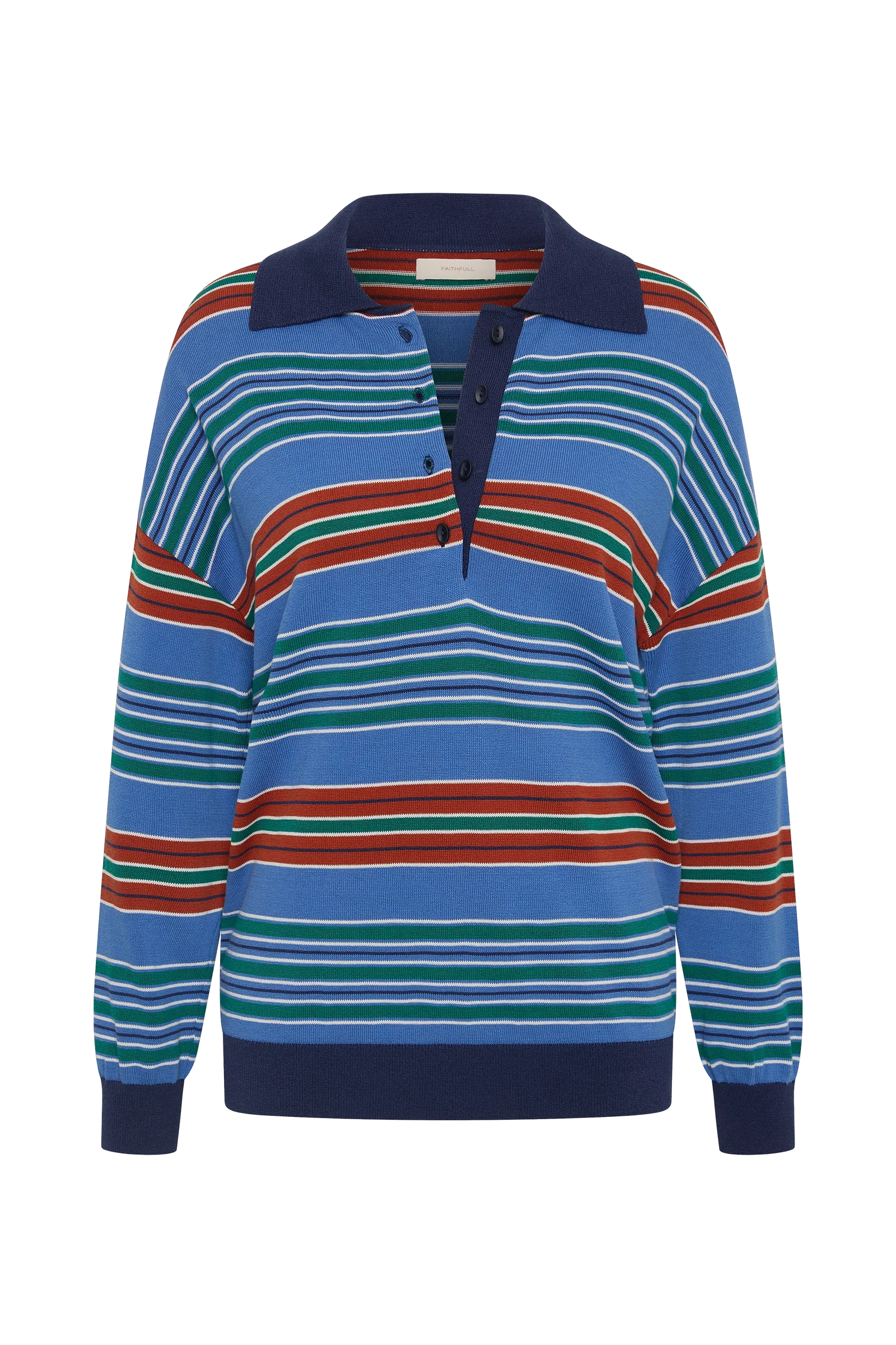 Faithfull The Brand | Harlow Oversized Polo - Juan Stripe