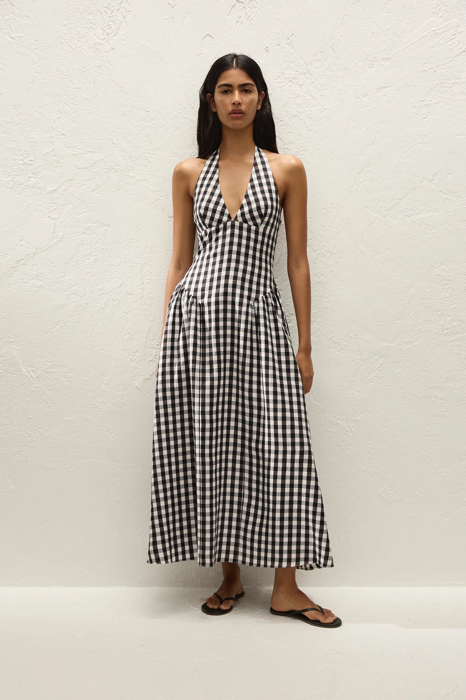 Faithfull The Brand | La Cala Mini Dress - Gingham Black