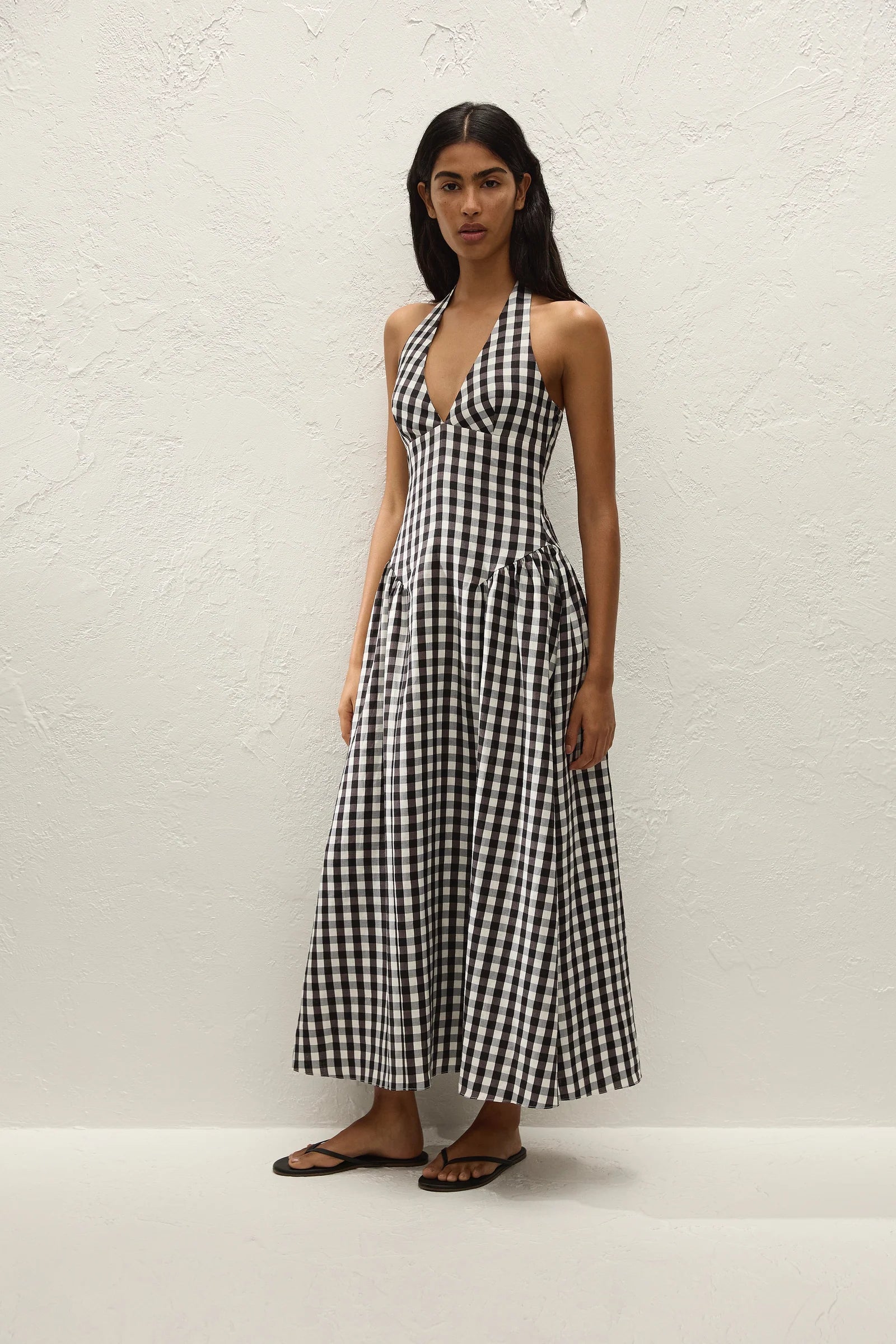 Faithfull The Brand | La Cala Mini Dress - Gingham Black