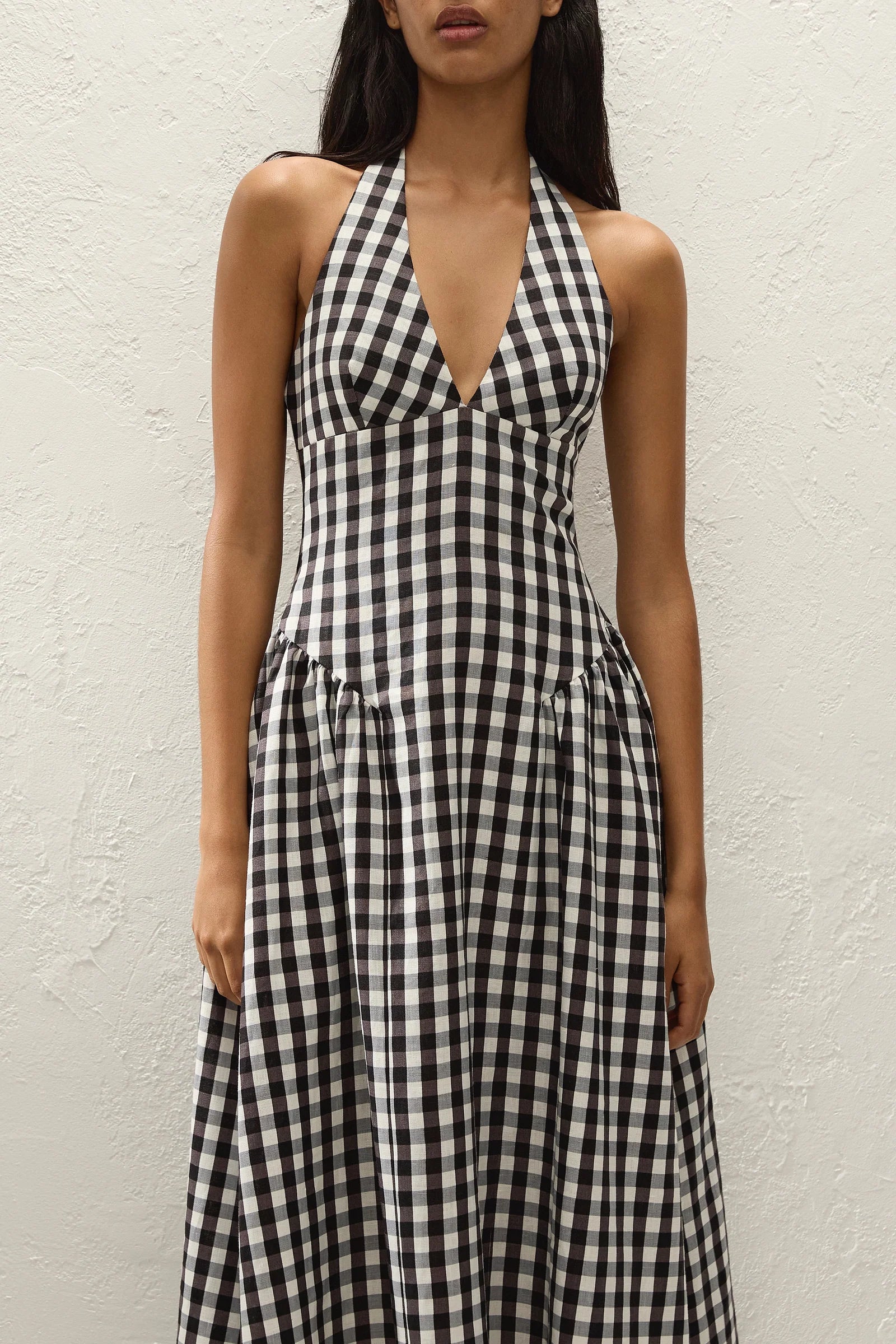 Faithfull The Brand | La Cala Mini Dress - Gingham Black