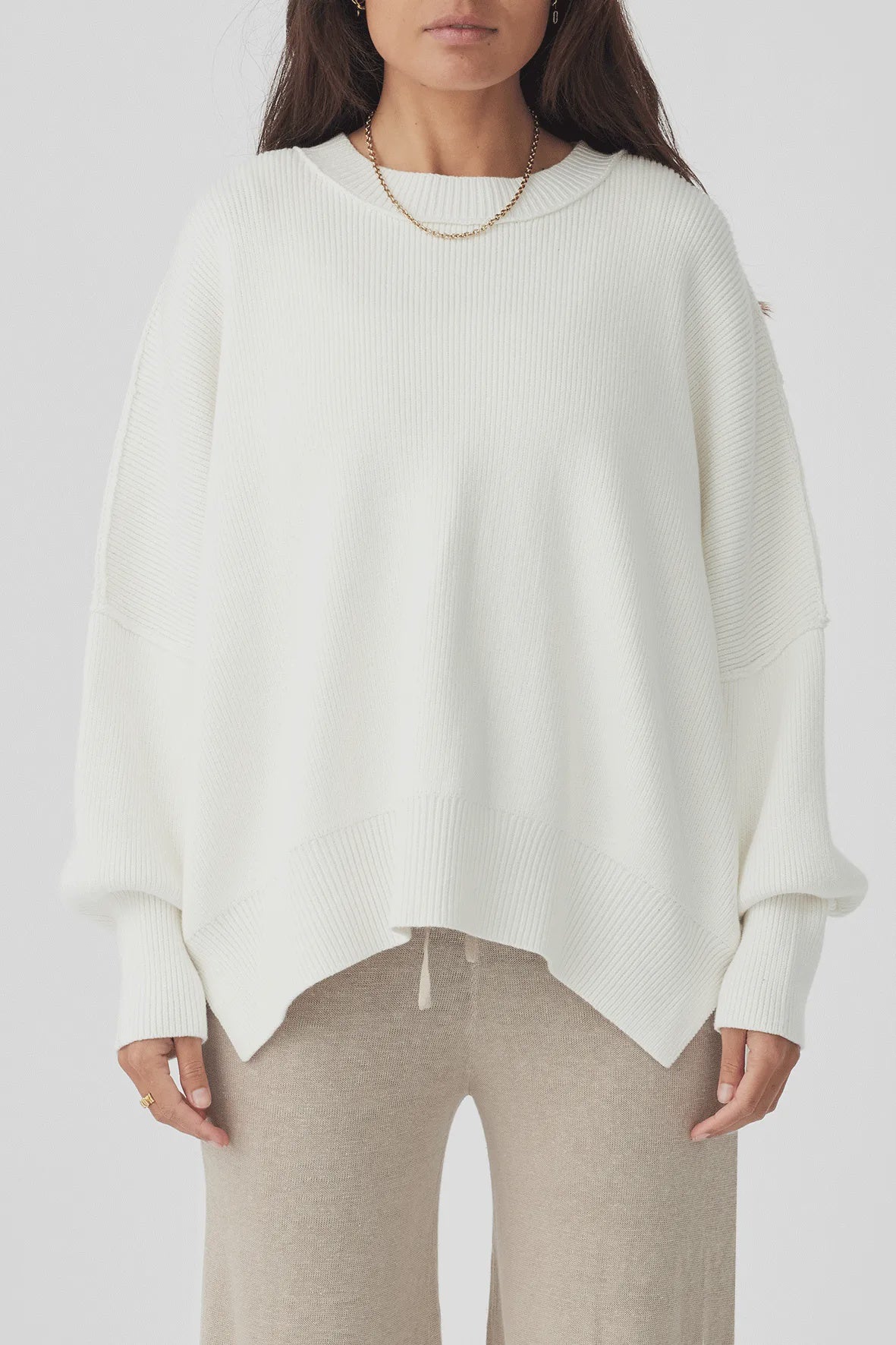 Arcaa Movement | Harper Organic Knit Sweater - Cream