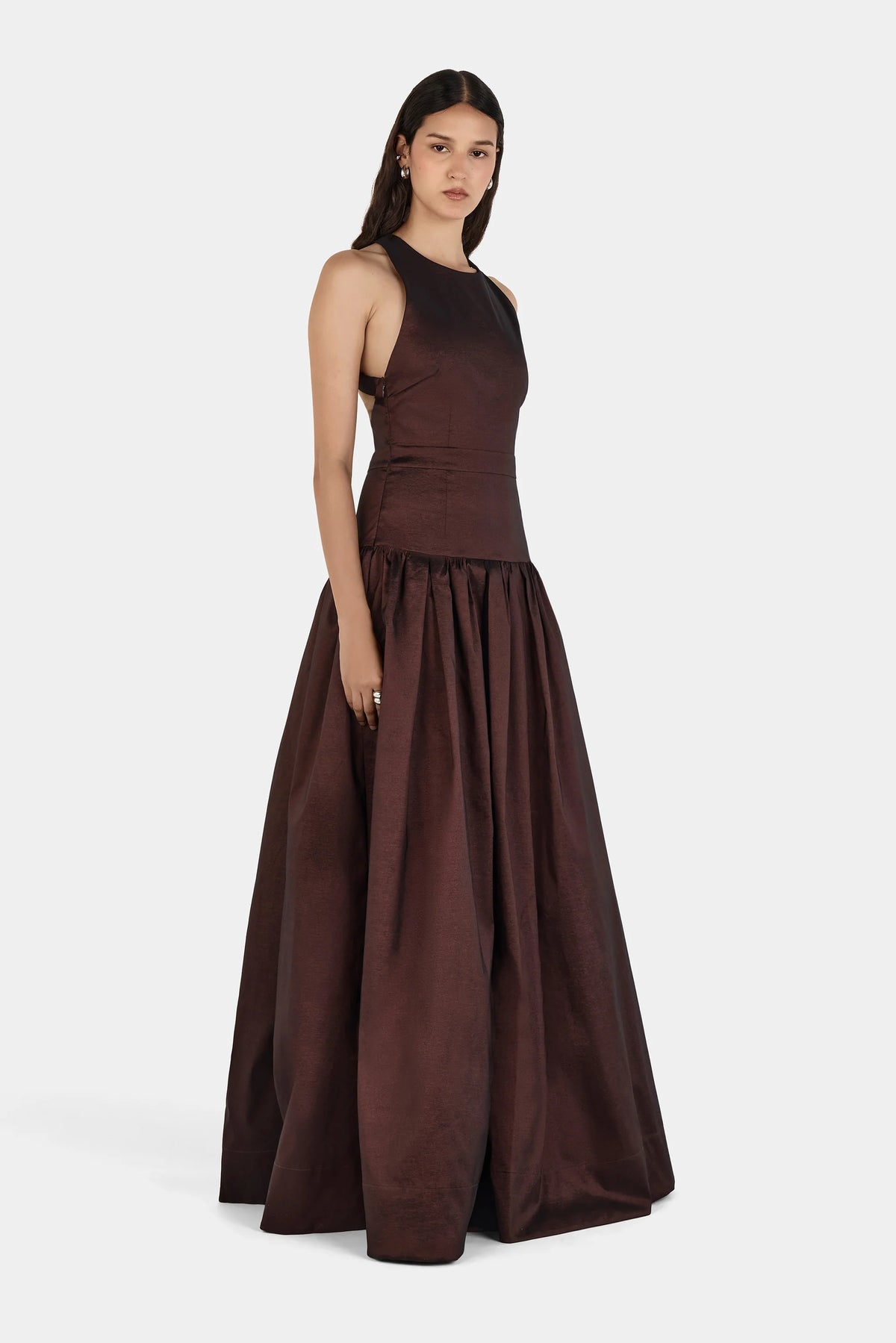 Hansen & Gretel | Iris Taffeta Gown - Choc