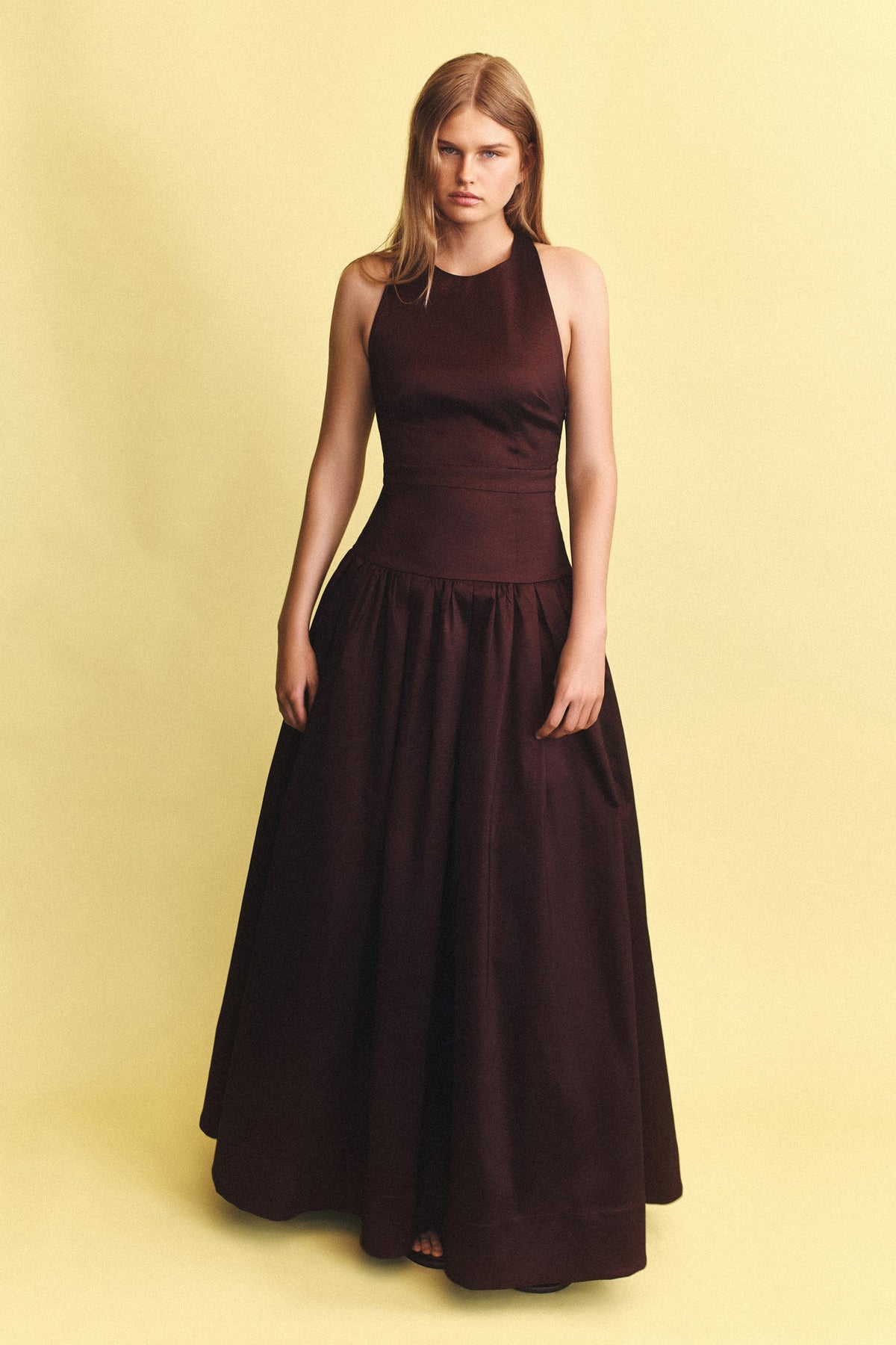 Hansen & Gretel | Iris Taffeta Gown - Choc