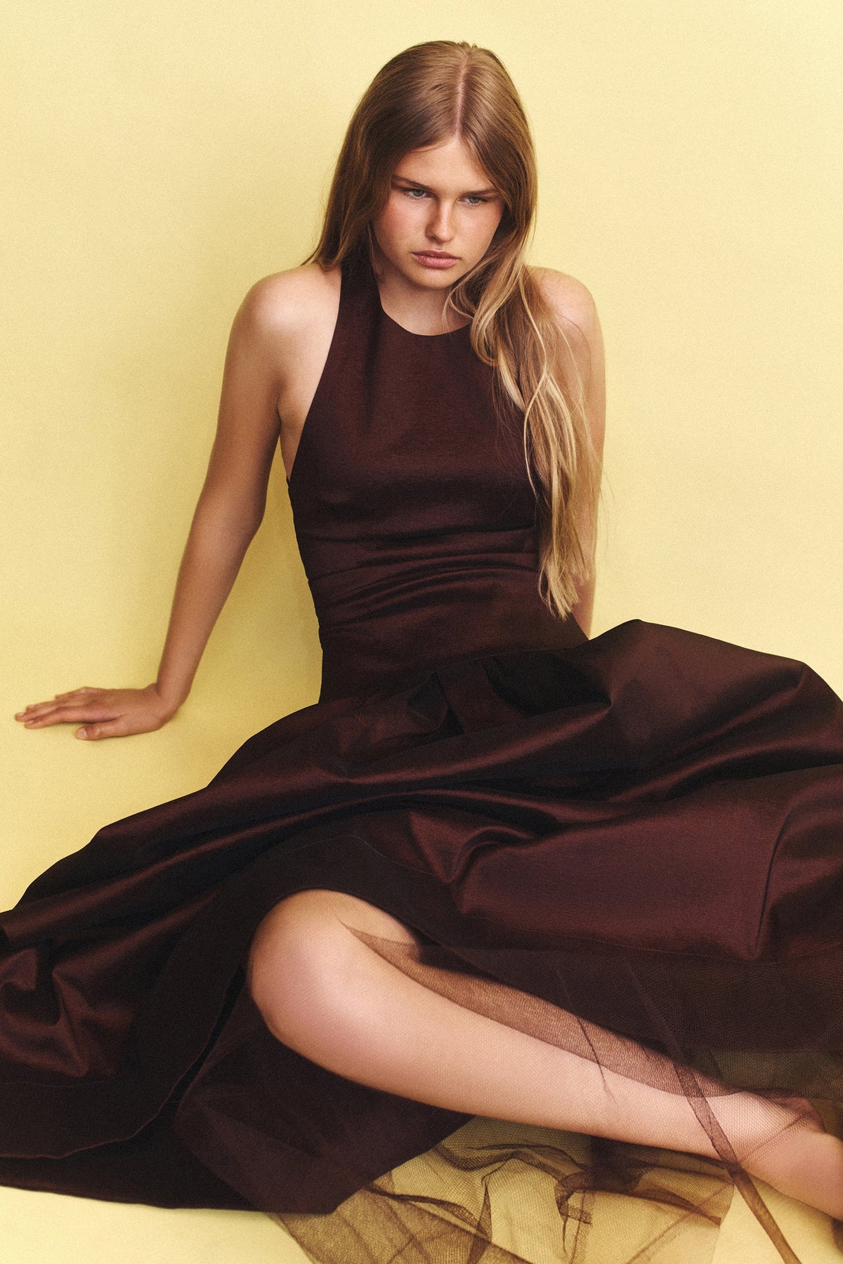 Hansen & Gretel | Iris Taffeta Gown - Choc