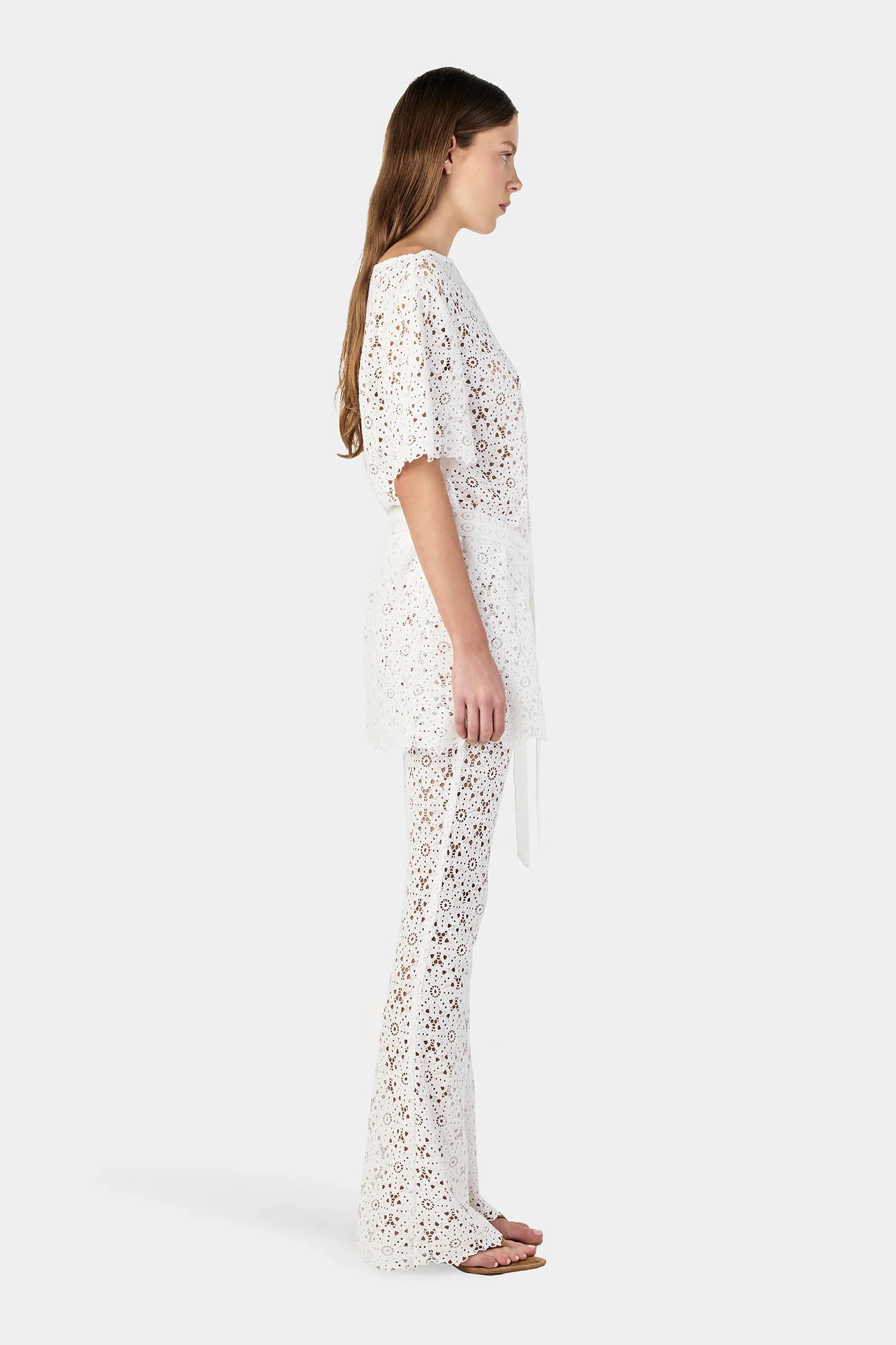 Hansen & Gretel | Marla Lace Tunic Top - Ivory