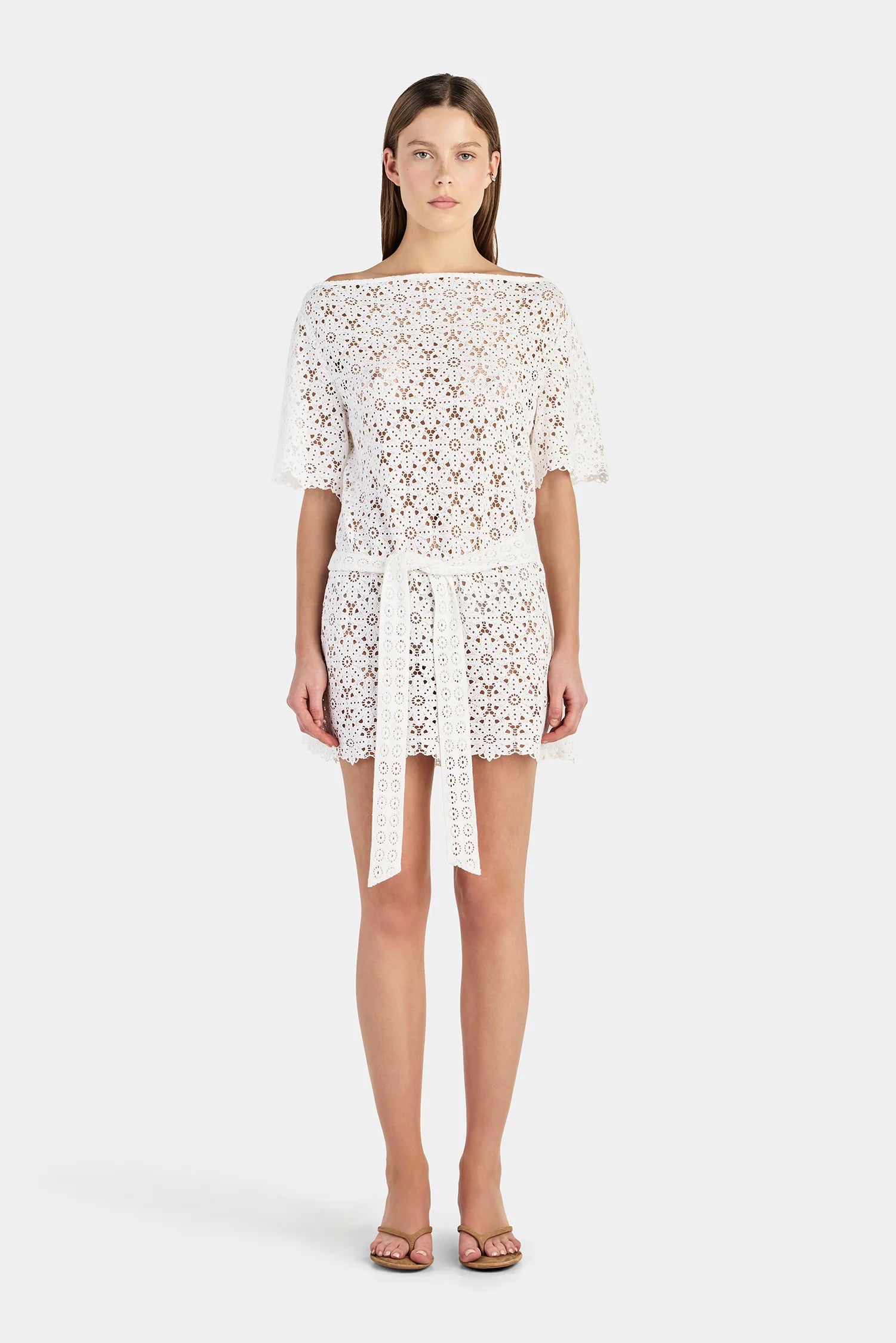 Hansen & Gretel | Marla Lace Tunic Top - Ivory
