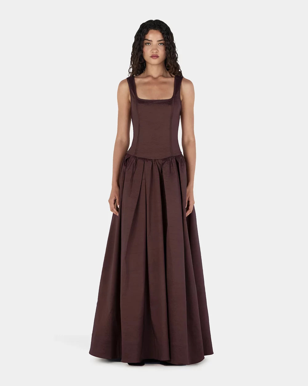 Hansen & Gretel | Posey Taffeta Gown - Chocolate