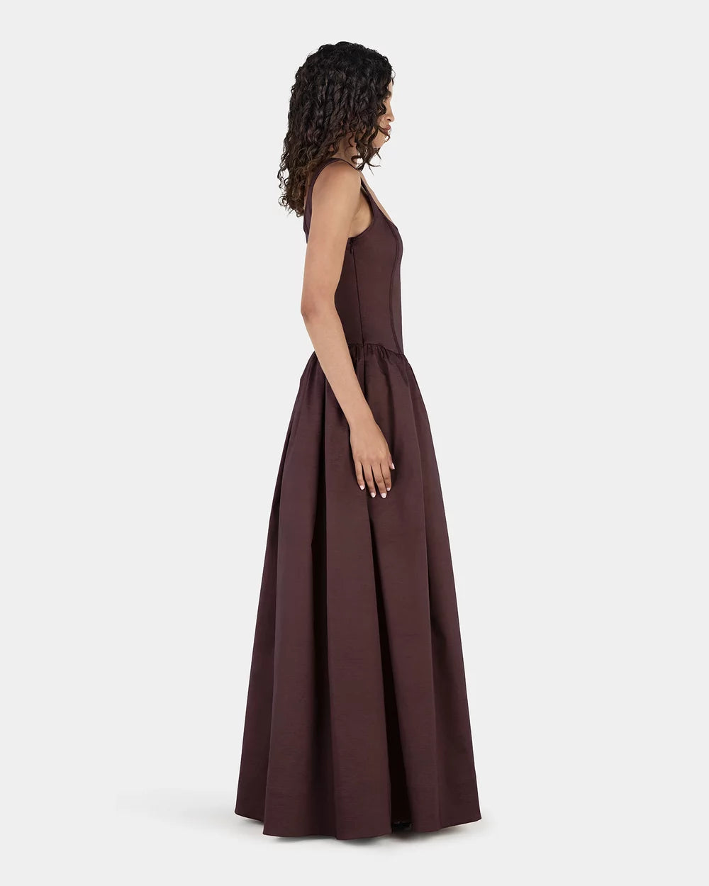 Hansen & Gretel | Posey Taffeta Gown - Chocolate