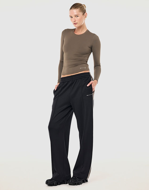 PE Nation | Man Down Trackpant - Black/Major Brown