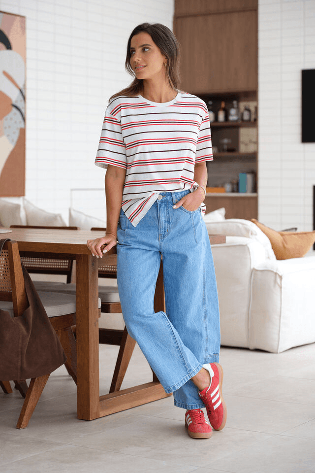 Ceres Life | Demi Barrel Jean - Vintage Blue