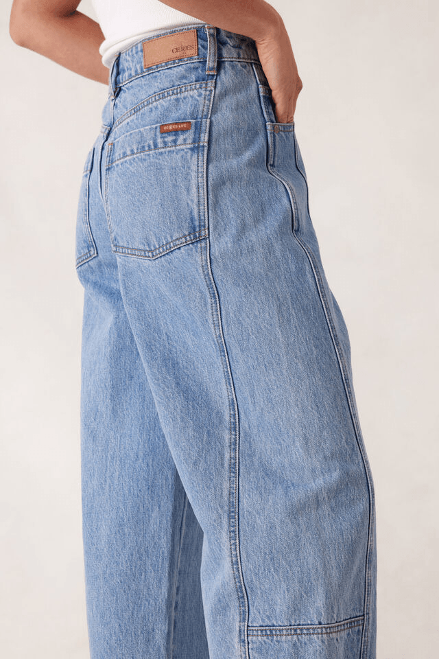 Ceres Life | Demi Barrel Jean - Vintage Blue