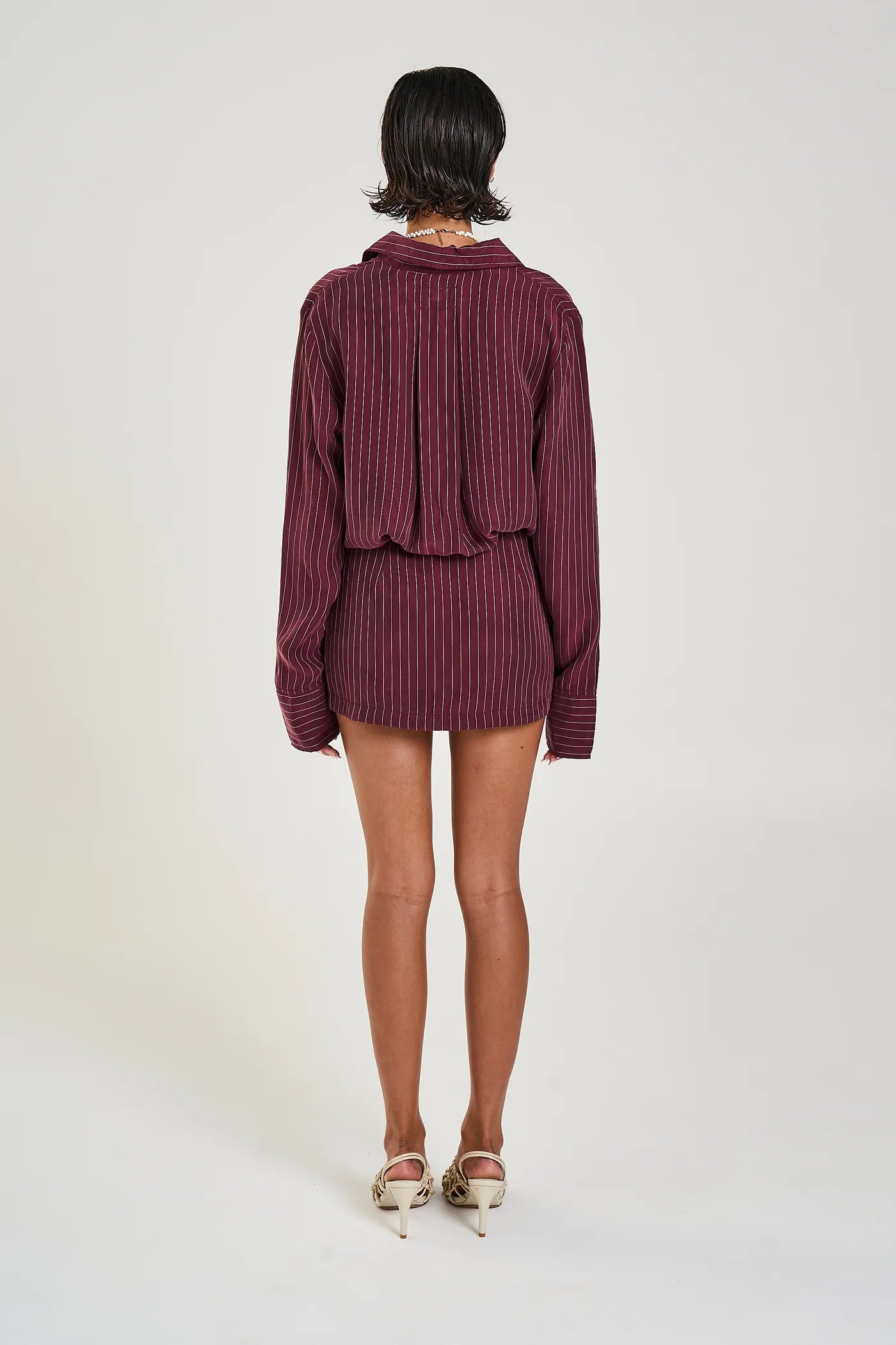 Summi Summi | Button Up Dress Kina Pinstripe