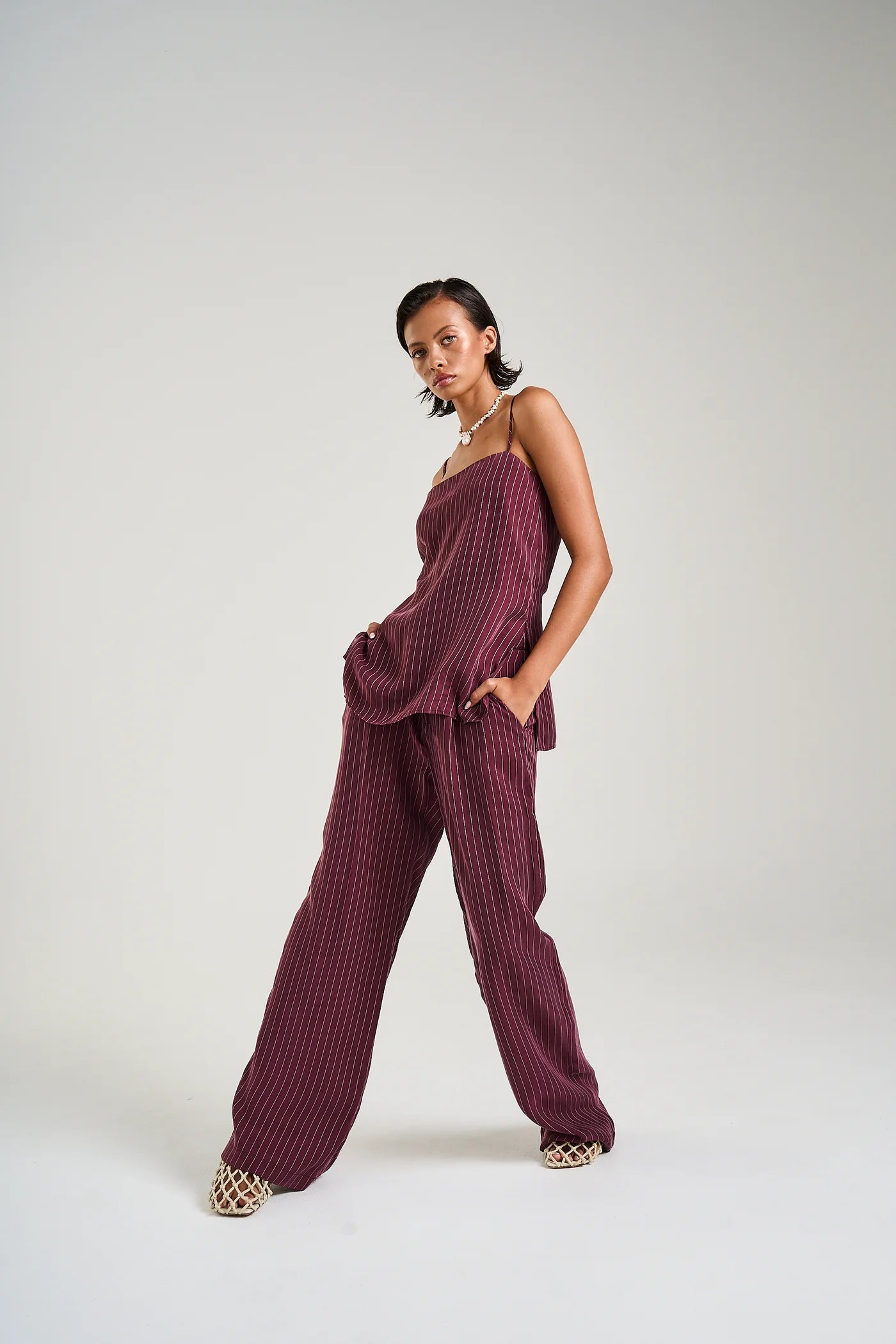 Summi Summi | Tunic Top Kina Pinstripe