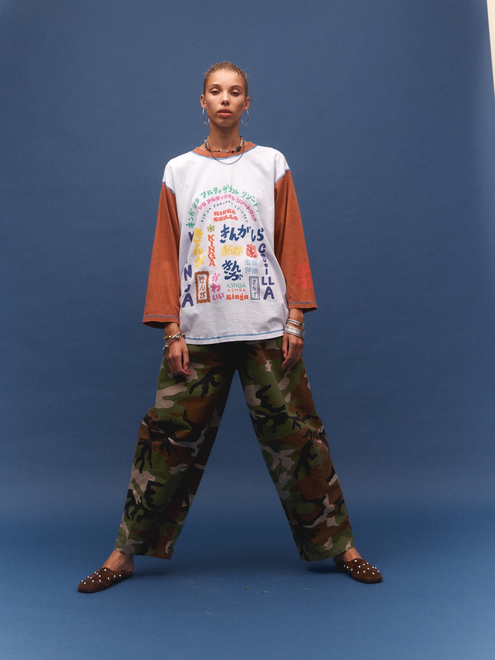 Kinga Csilla Japanese Sunset Tommy Tee in white — campaign image from the Domenica Collection, Portugal
