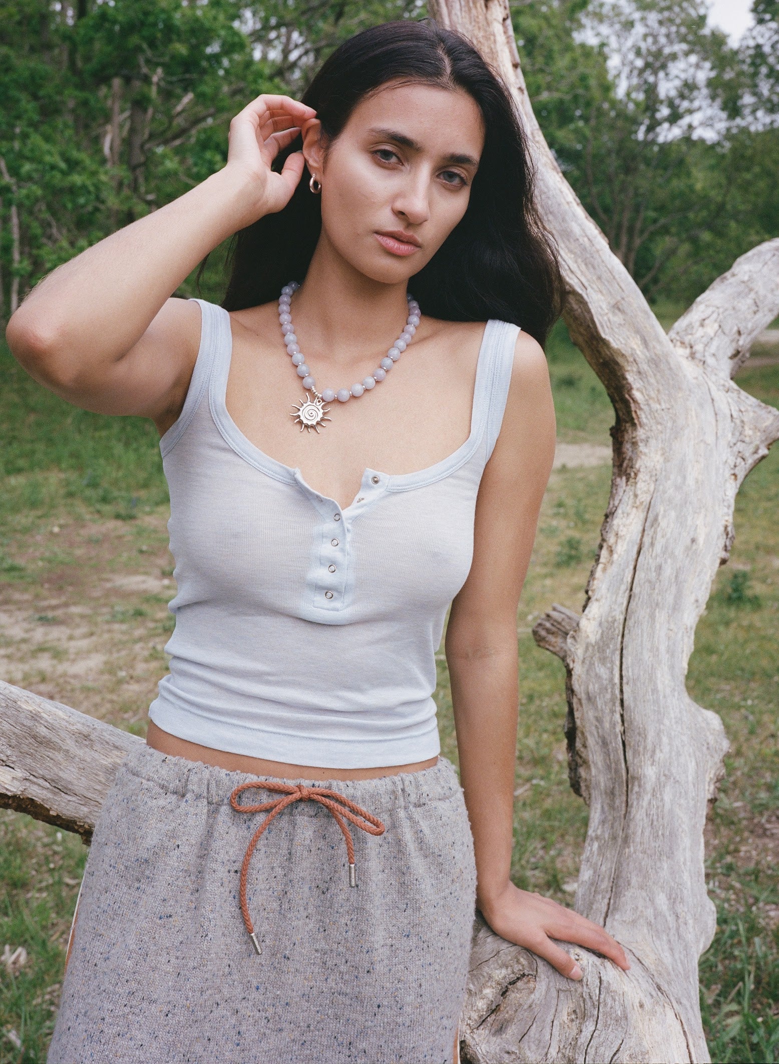 Kinga Csilla | Ophelia Slinky Singlet - Baby Blue