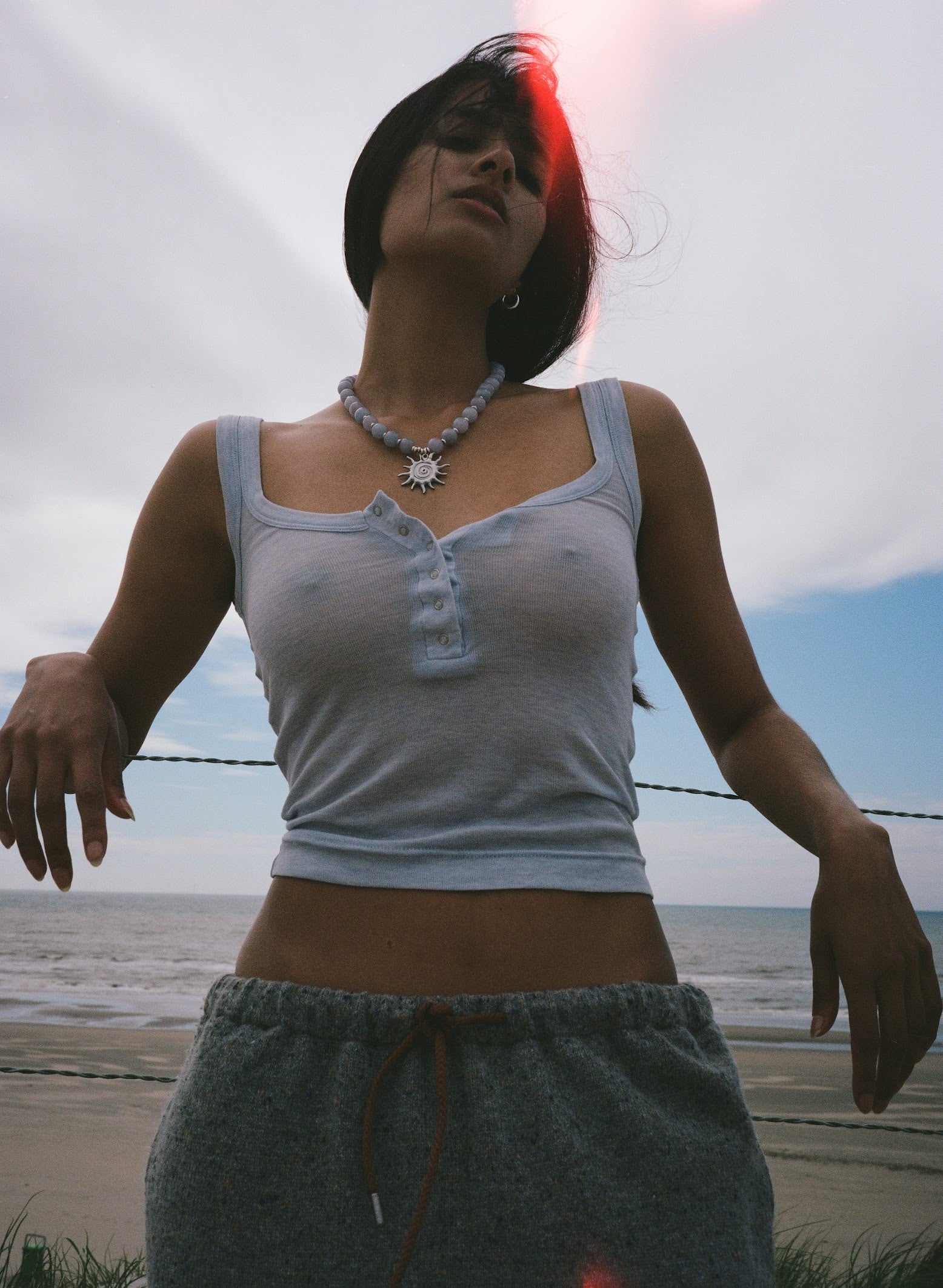 Kinga Csilla | Ophelia Slinky Singlet - Baby Blue