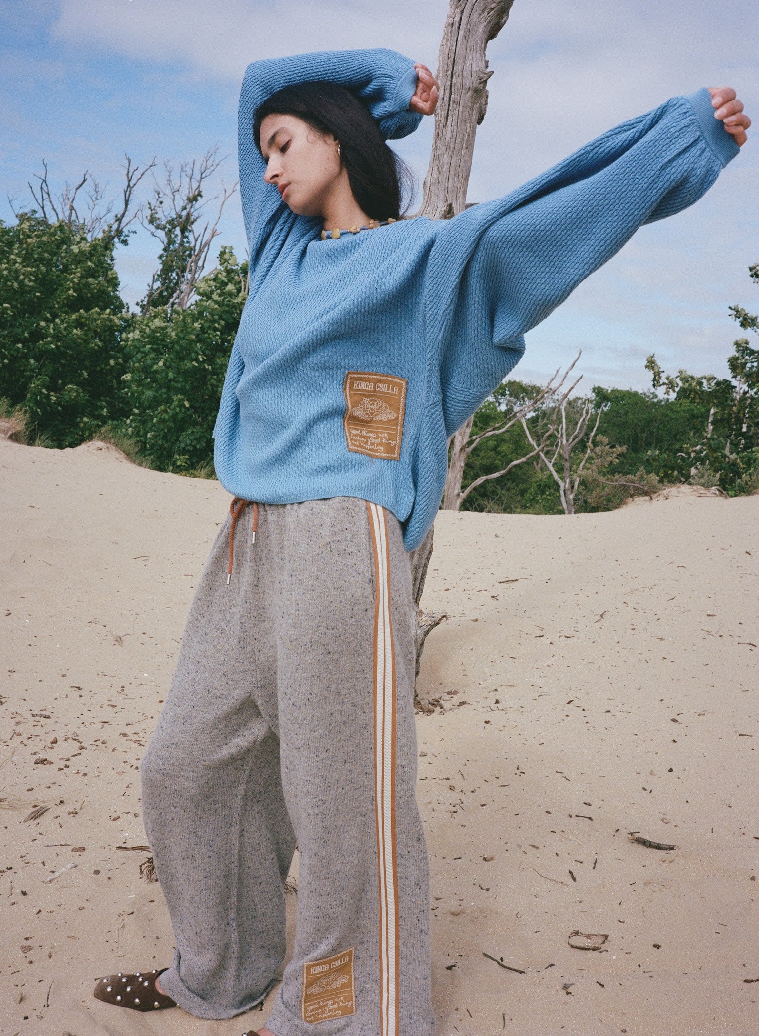 Kinga Csilla | Pomiciare Canto Knit Jumper - Blue