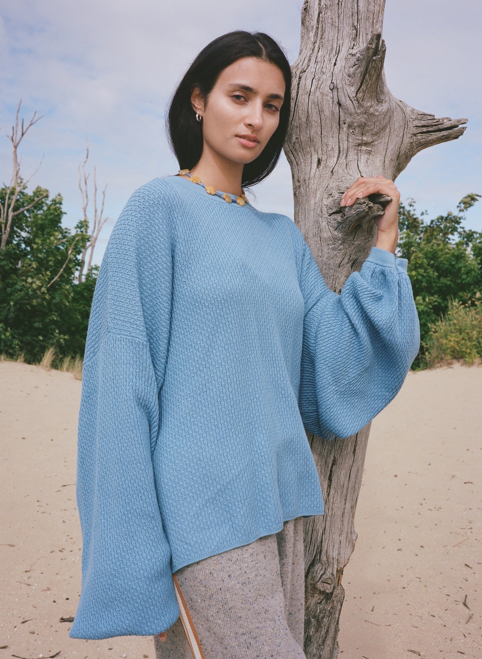 Kinga Csilla | Pomiciare Canto Knit Jumper - Blue